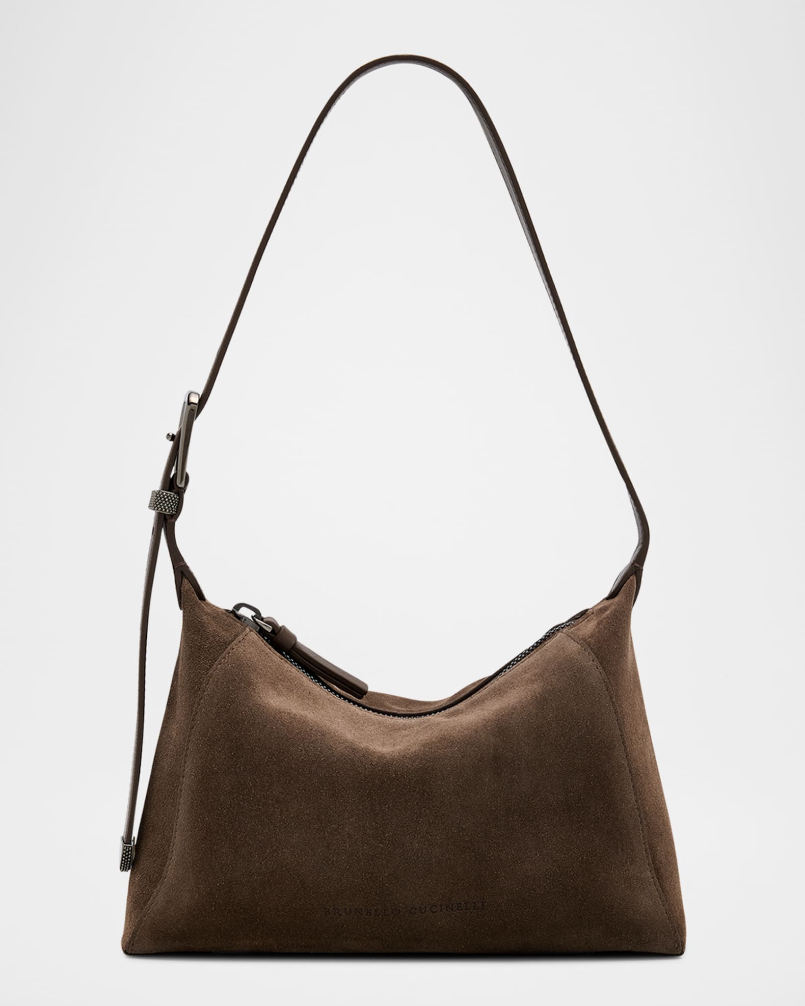 Monili Zip Leather Shoulder Bag 0
