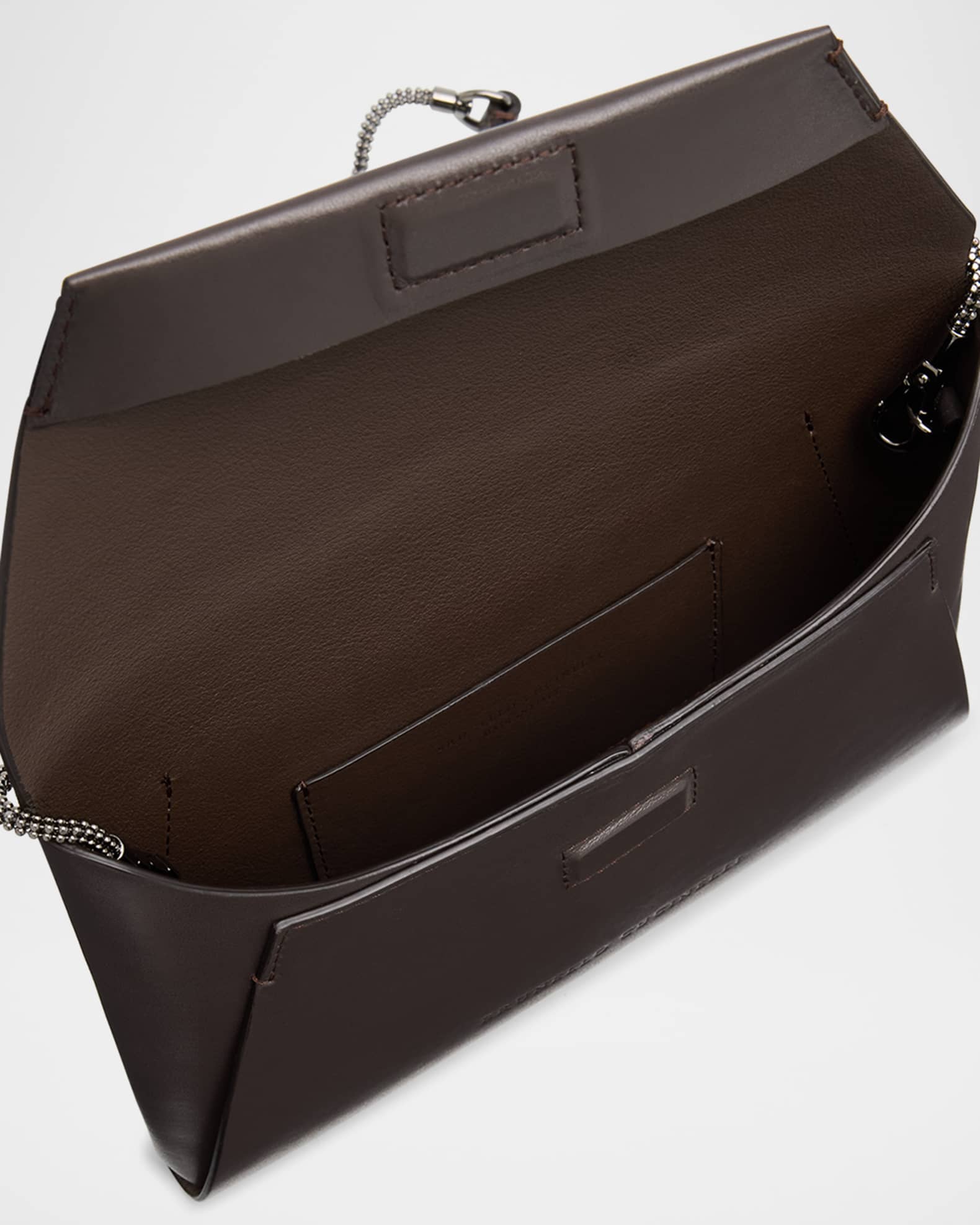 クラッチバッグ BRUNELLO CUCINELLI CLUTCH IN GARNET LEATHER Brunello Cucinelli Envelope Flap Leather Clutch Bag | Neiman