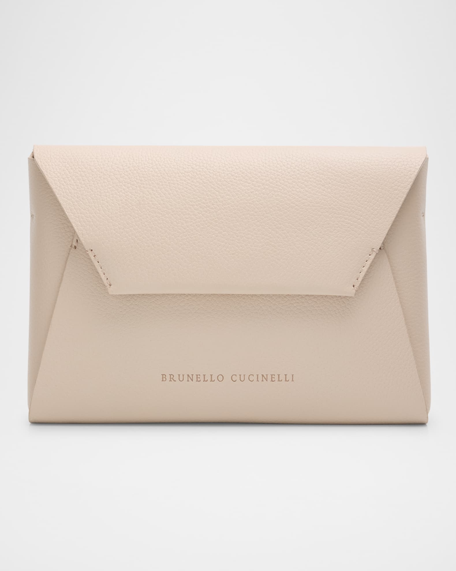 Envelope Flap Leather Clutch Bag  0