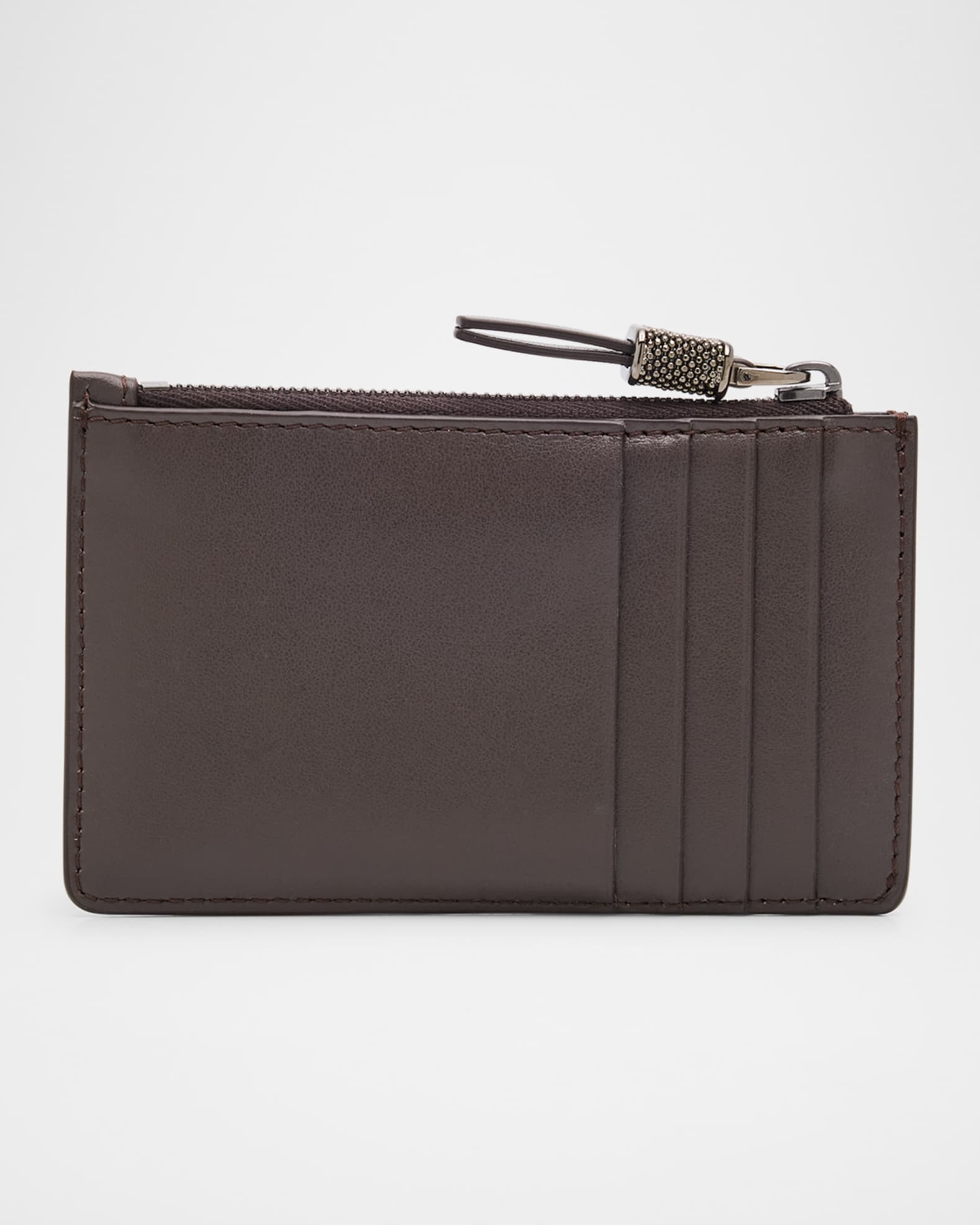 Monili Zip Leather Wallet