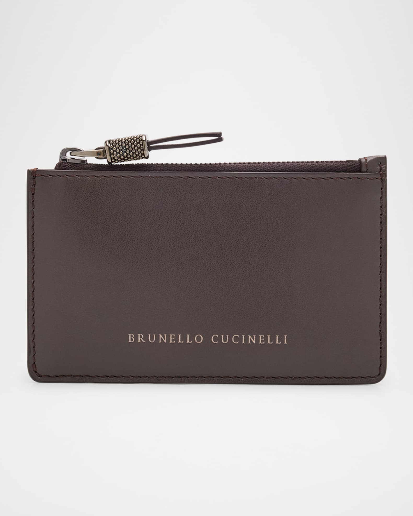 Monili Zip Leather Wallet  0