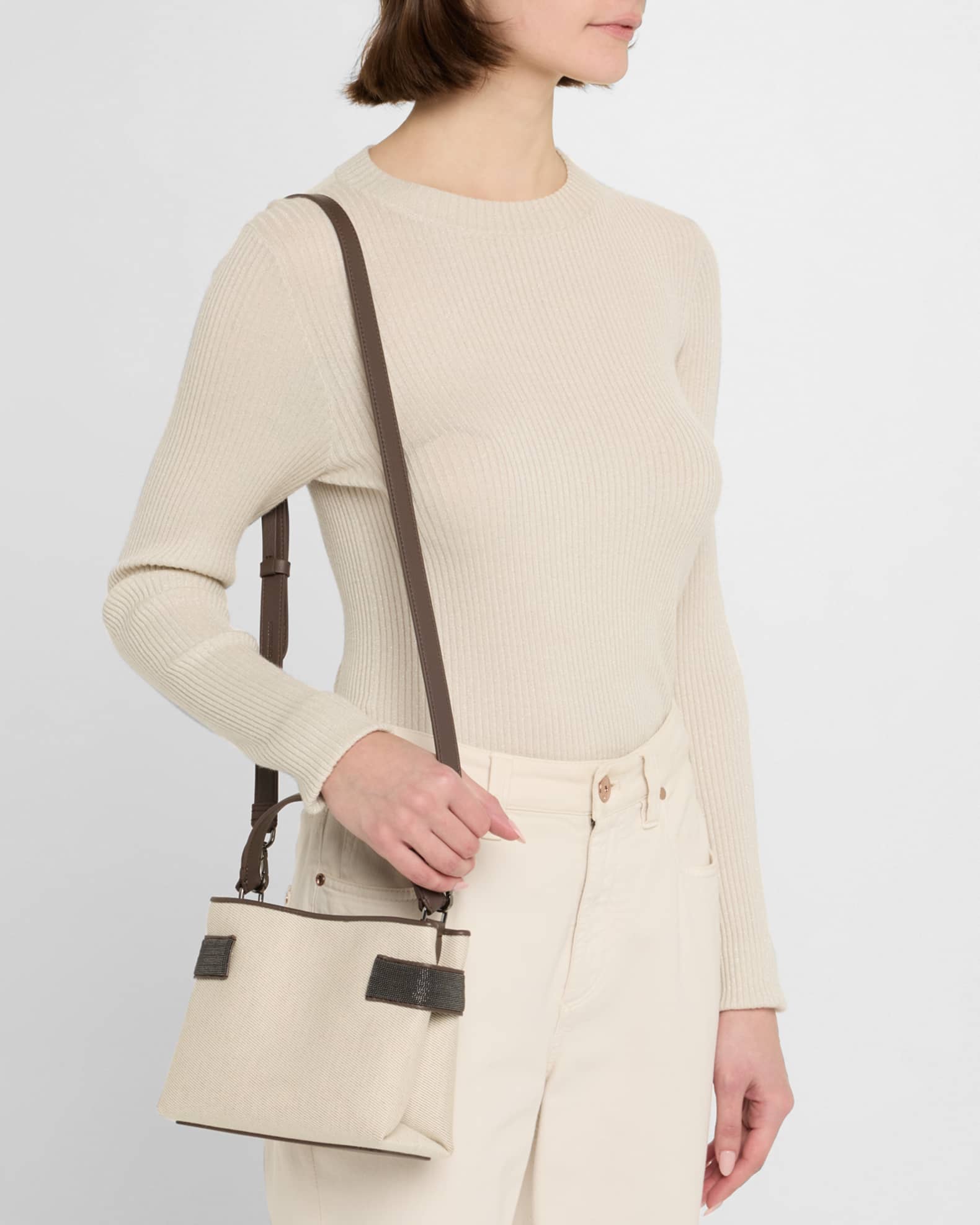 Monili Canvas Top-Handle Bag 1