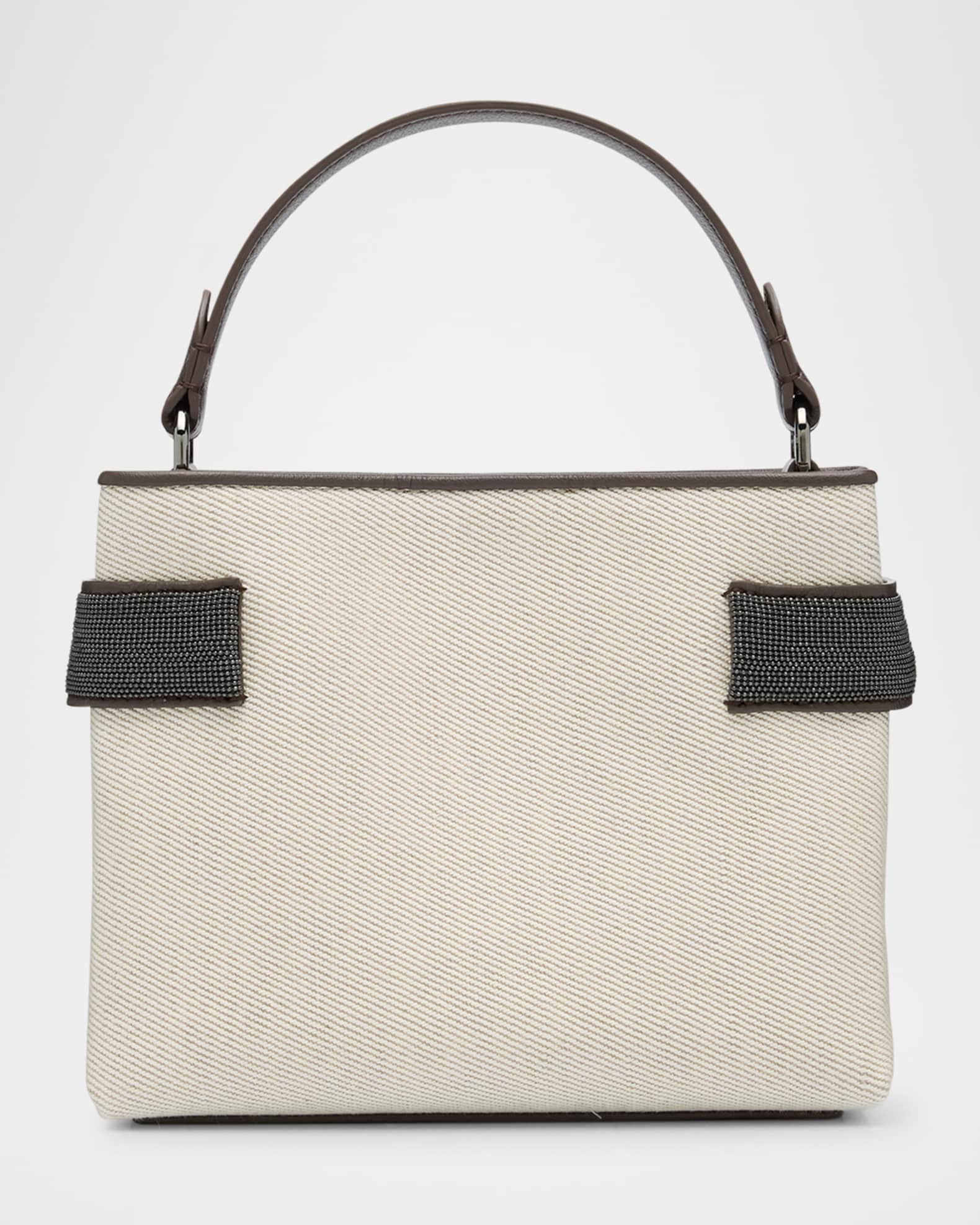 Monili Canvas Top-Handle Bag 0
