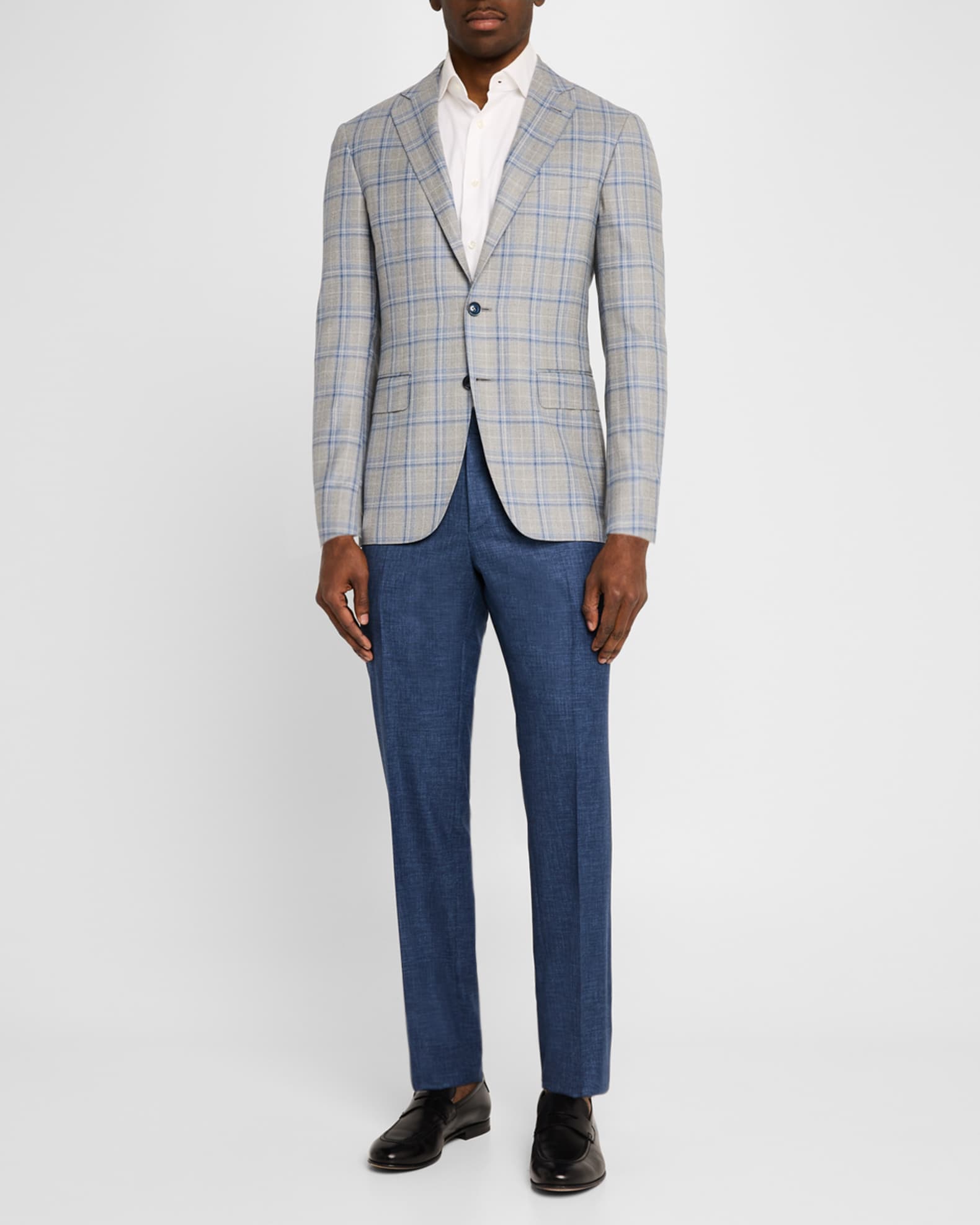 Men's Wool Plaid Sport Coat 1