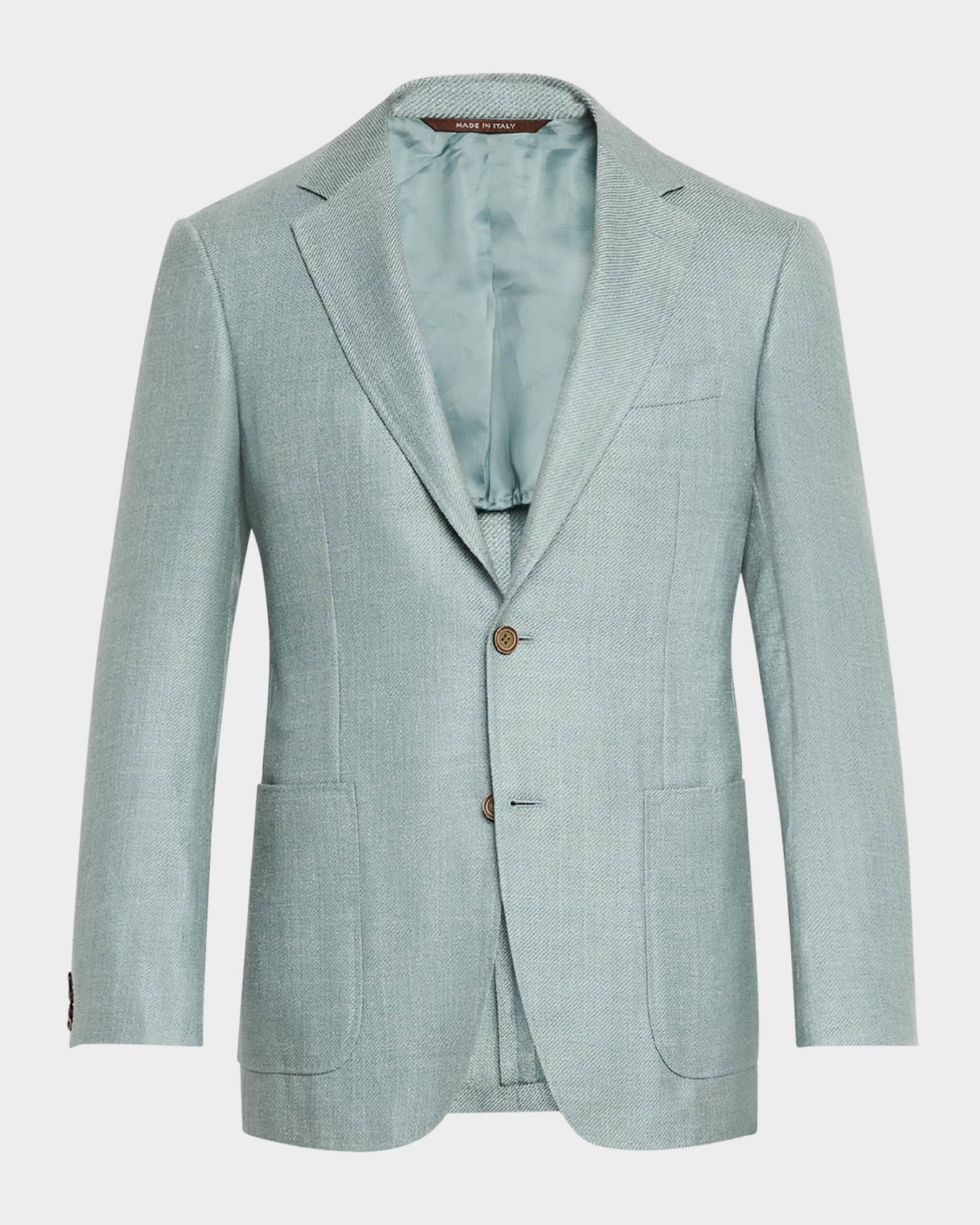 Men's Wool-Blend Twill Blazer 0