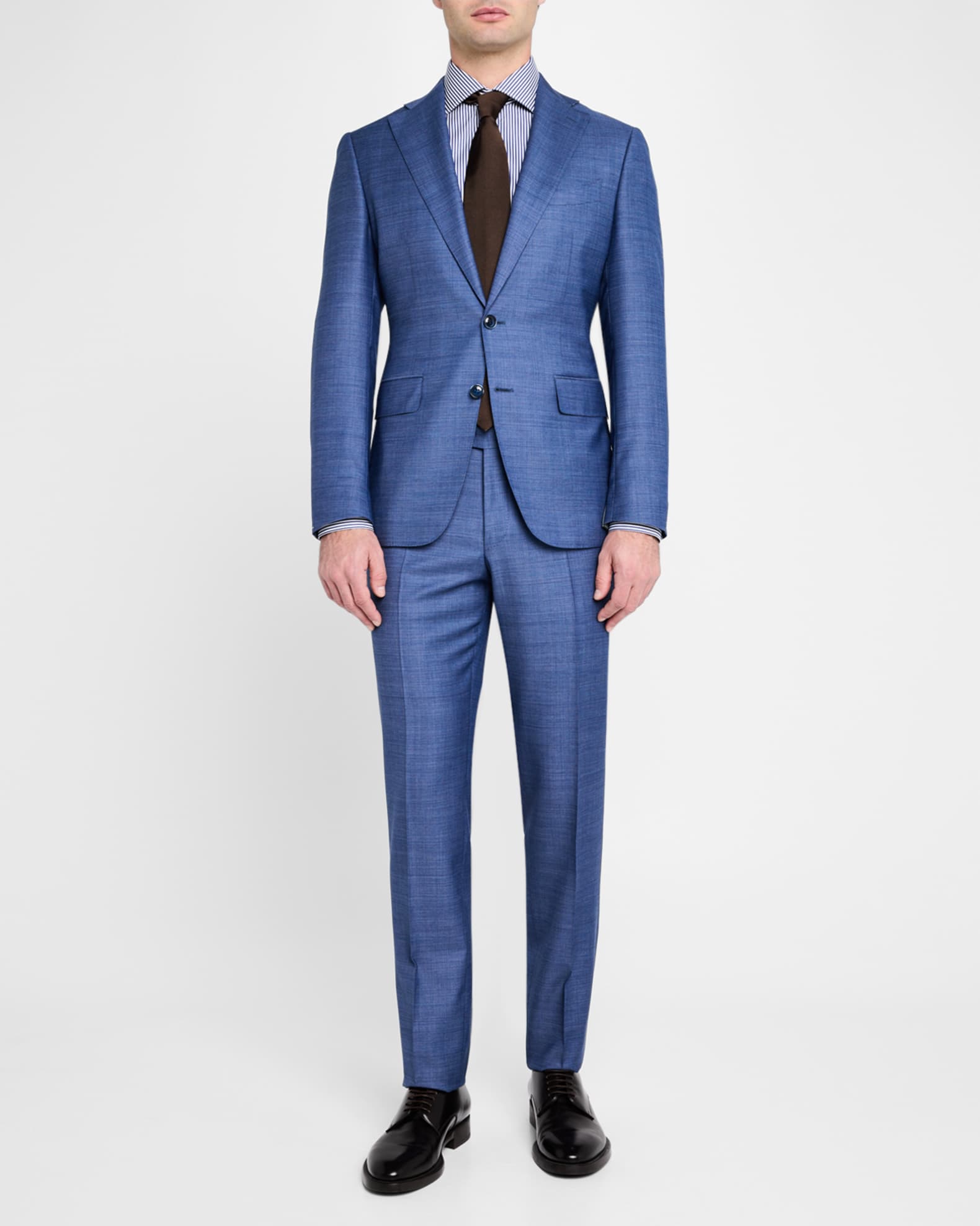 Canali Men's Textured Solid Suit Neiman Marcus - Main Image