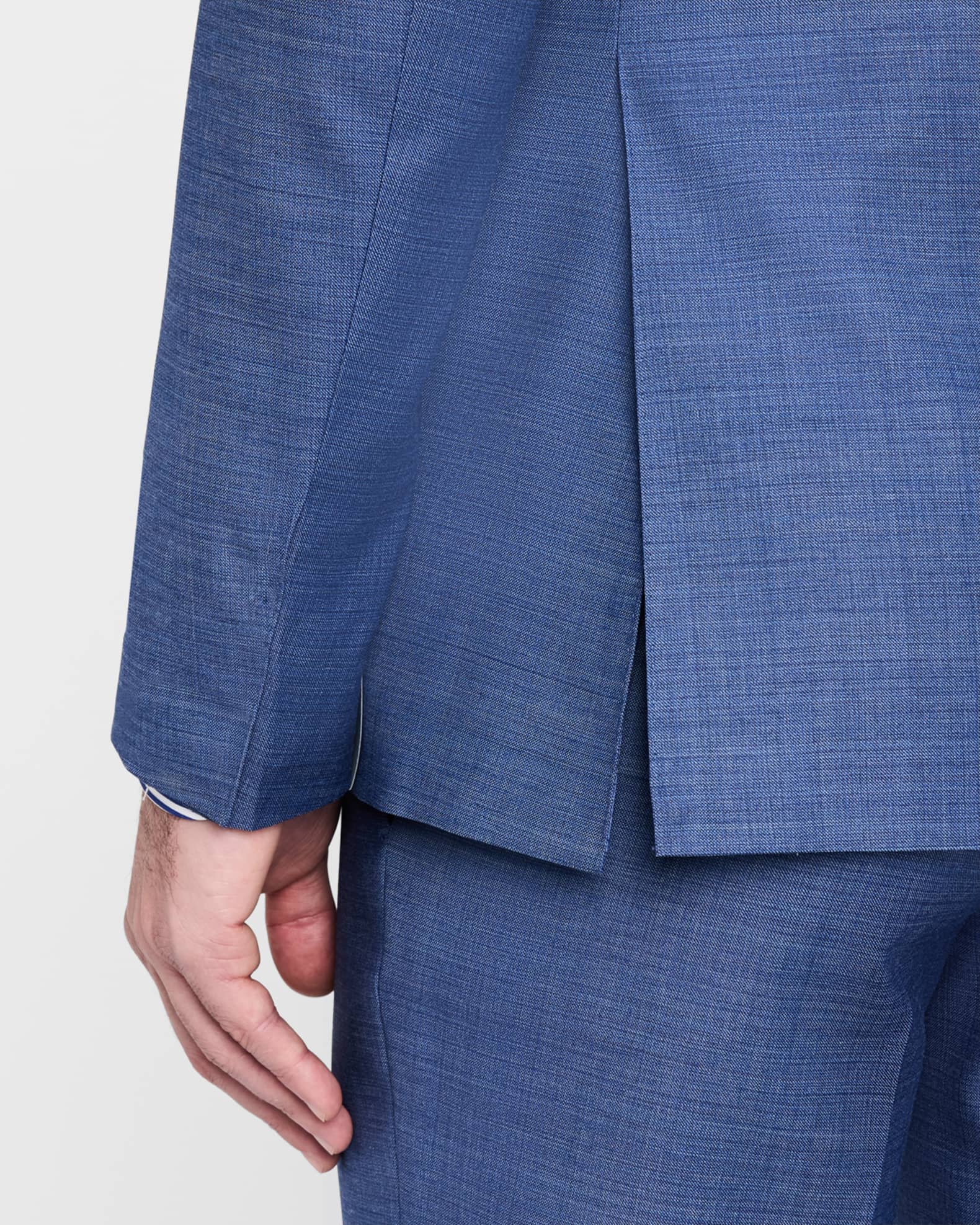 Men's Textured Solid Suit 1