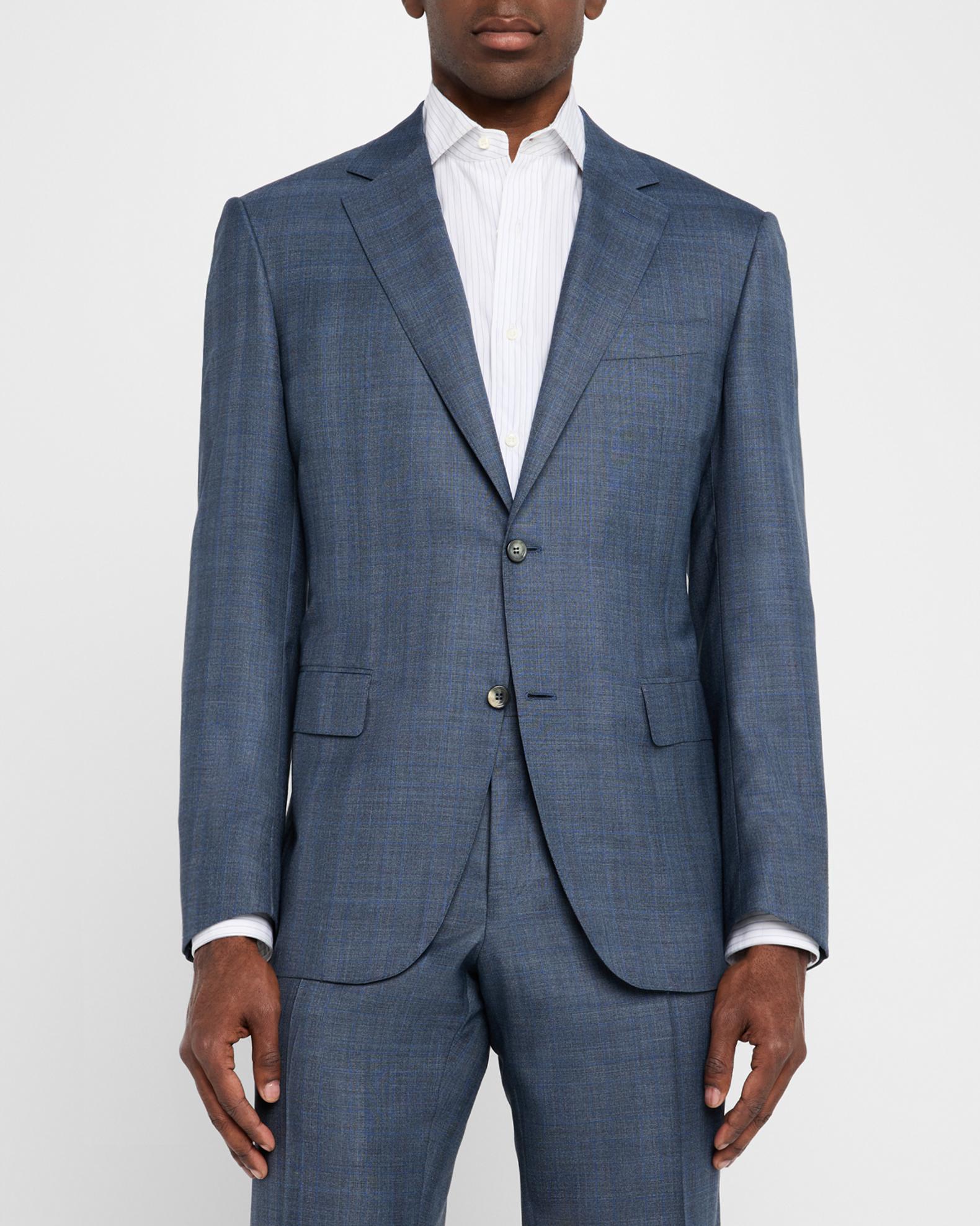 Canali Men's Wool-Silk Plaid Suit | Neiman Marcus