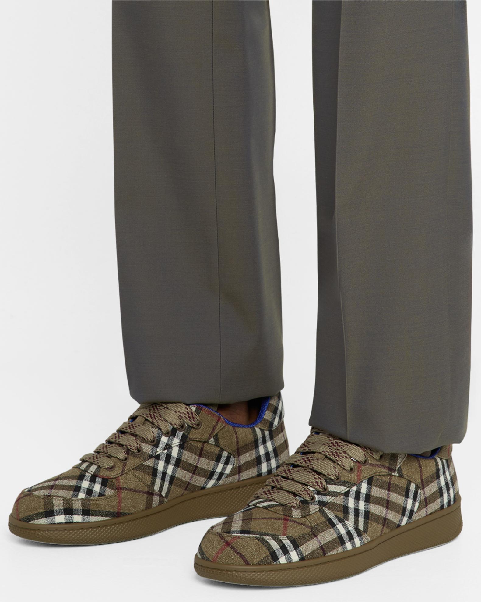 Burberry Men's Check Terrace LowTop Sneakers Neiman Marcus