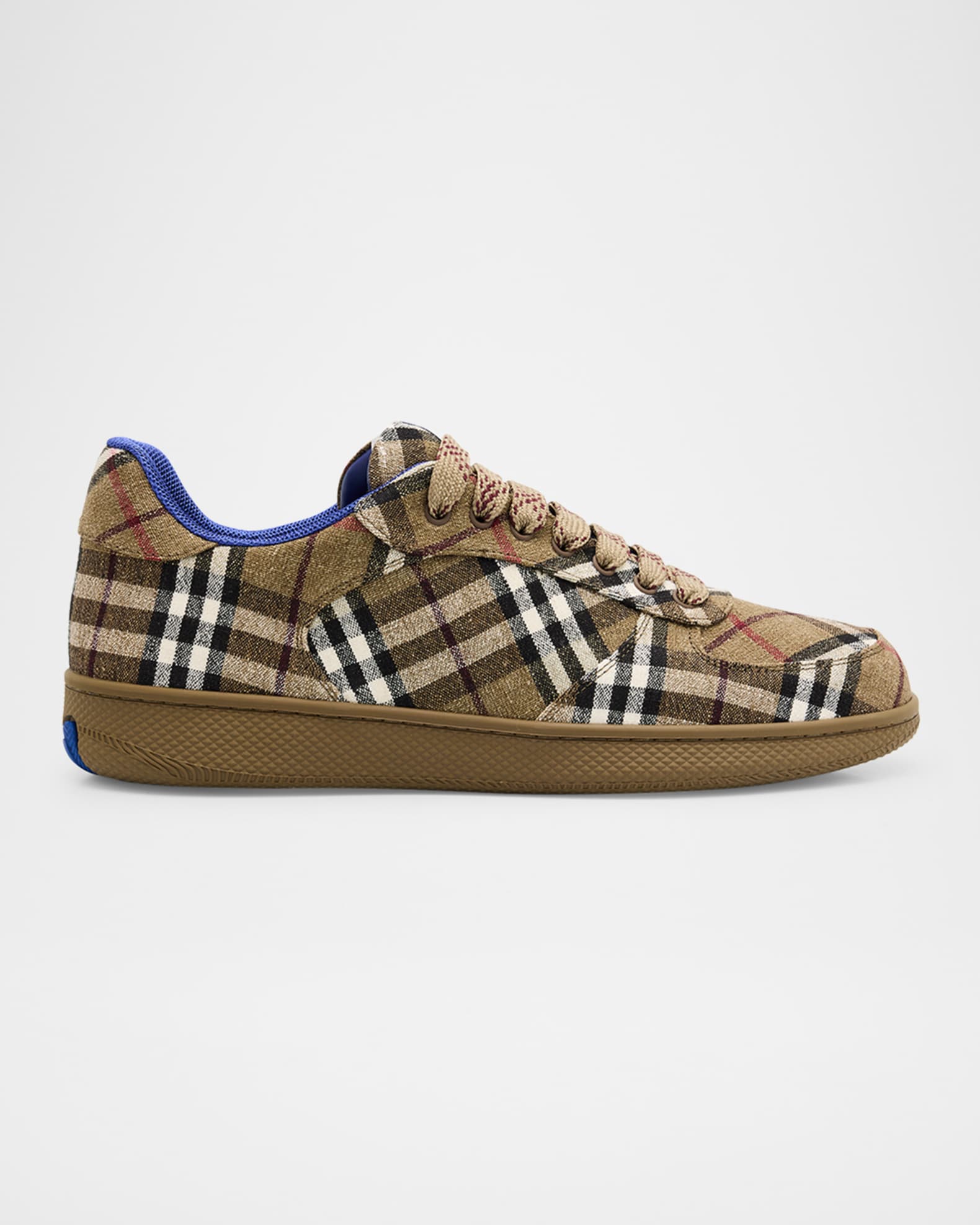 Burberry Men's Check Terrace Low-Top Sneakers | Neiman Marcus