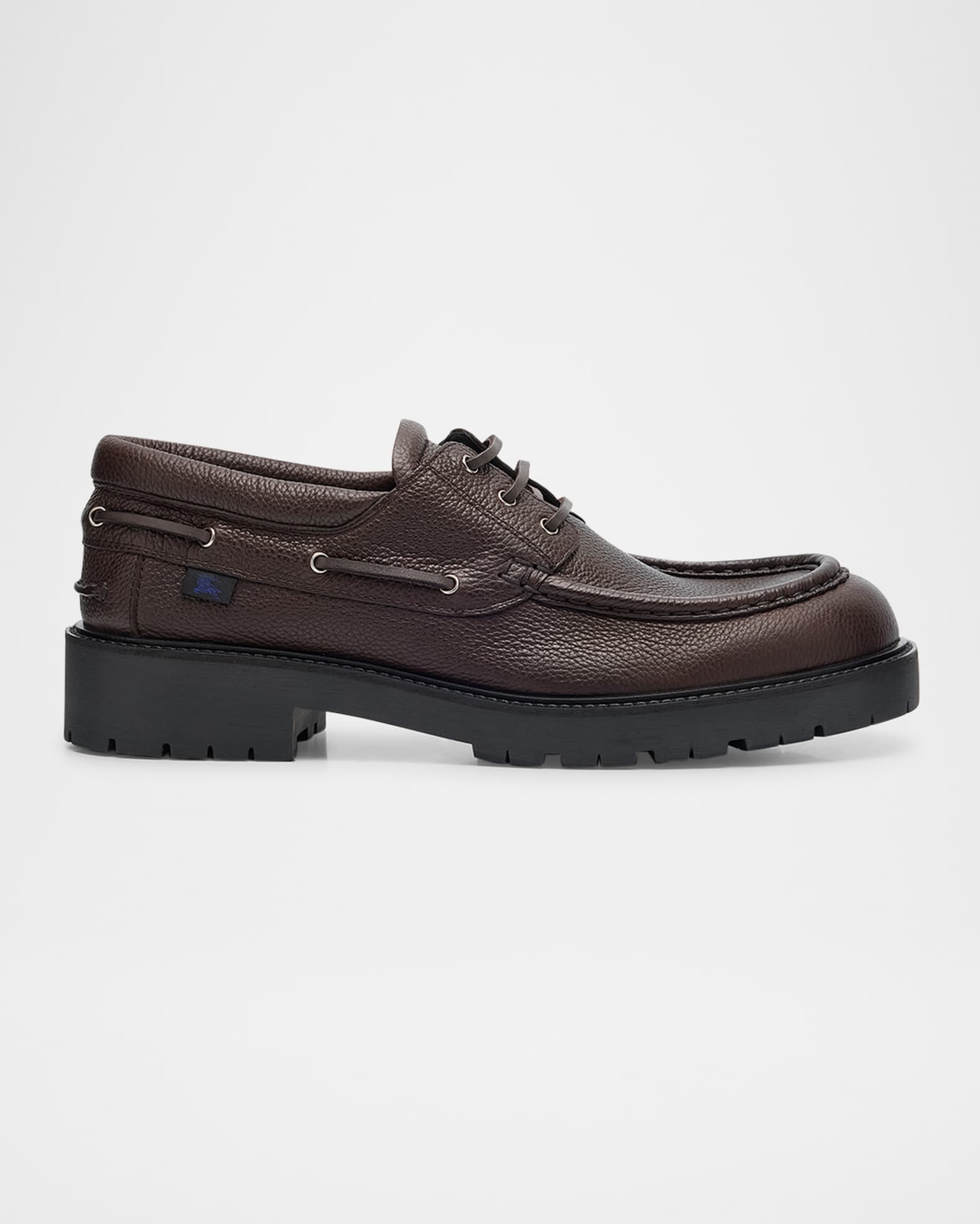 Men's Raft Grained Leather Boat Shoes 0