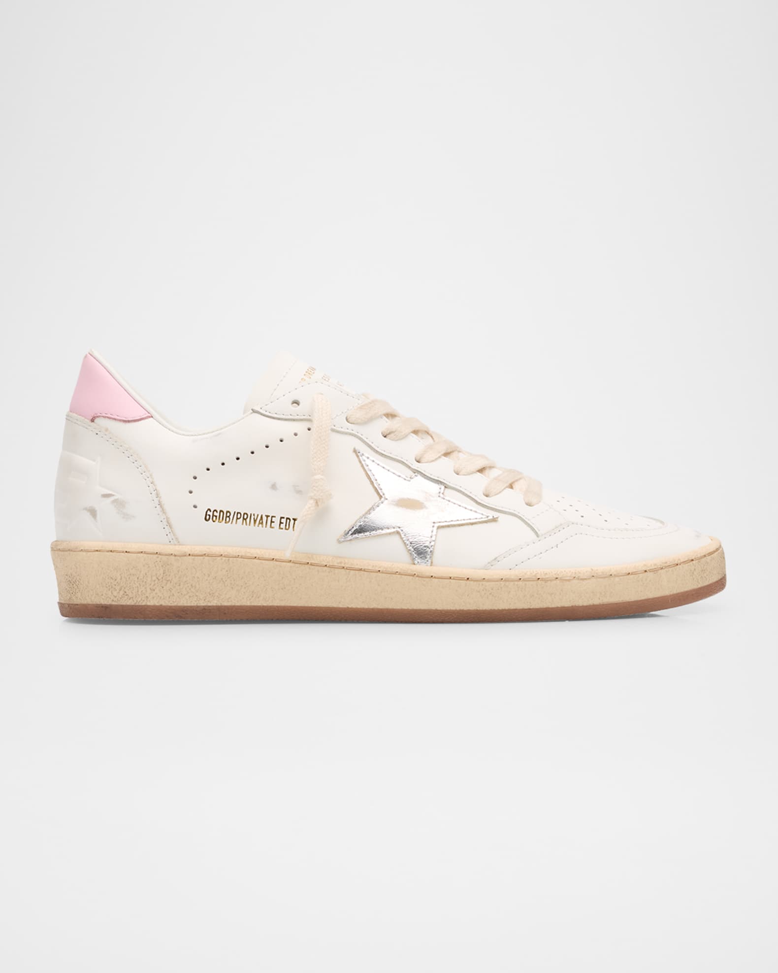 Ballstar Mixed Leather Low-Top Sneakers 0