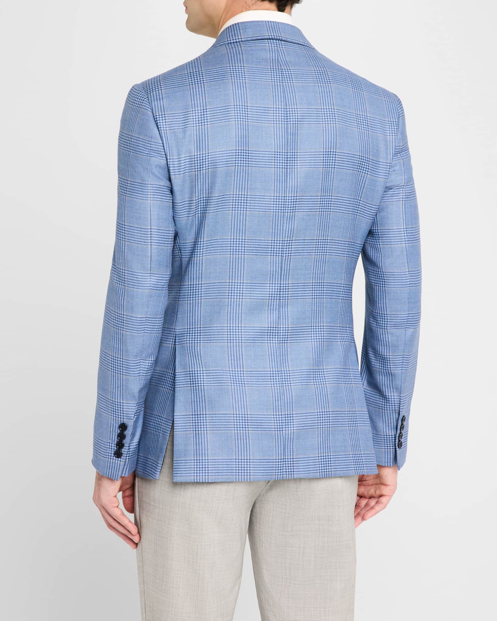 Emporio Armani Men's Houndstooth Plaid Sport Coat | Neiman Marcus