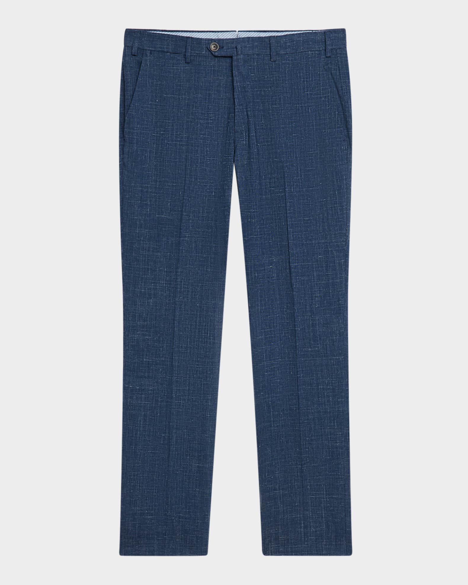 Emporio Armani Men's Textured Flat-Front Dress Pants | Neiman Marcus