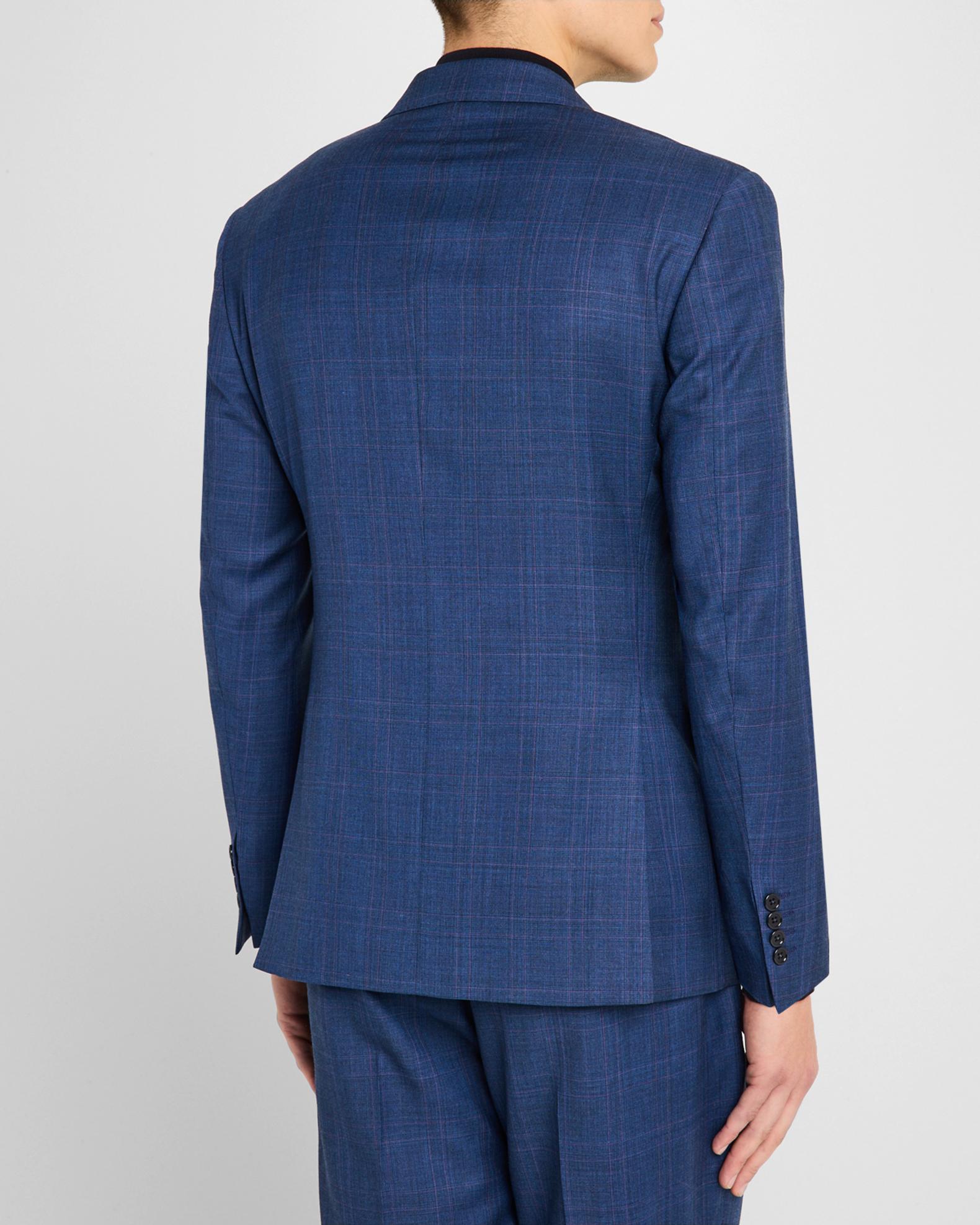 Emporio Armani Men's Micro-Plaid Wool-Blend Suit | Neiman Marcus