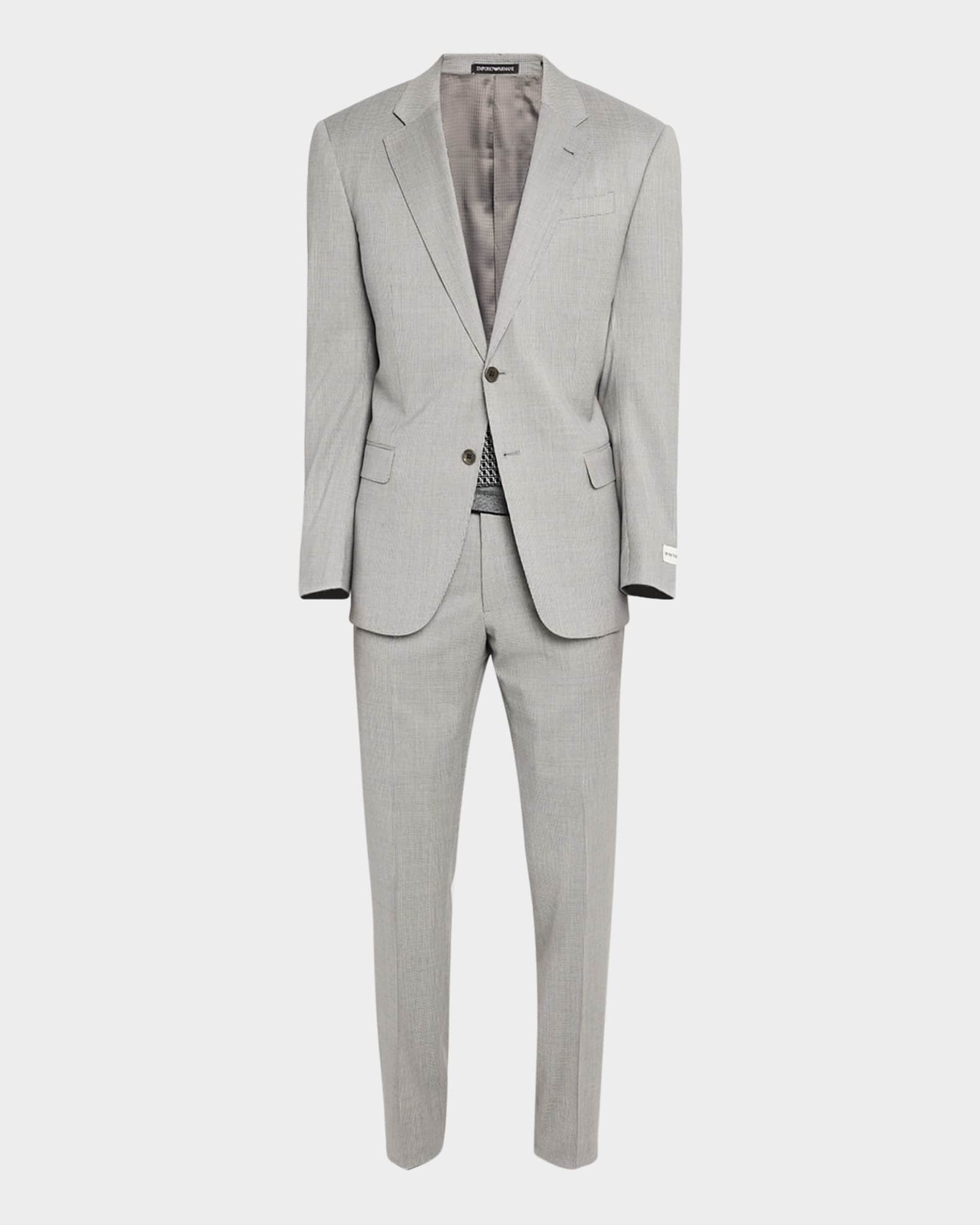 Men's Micro-Houndstooth Suit 0
