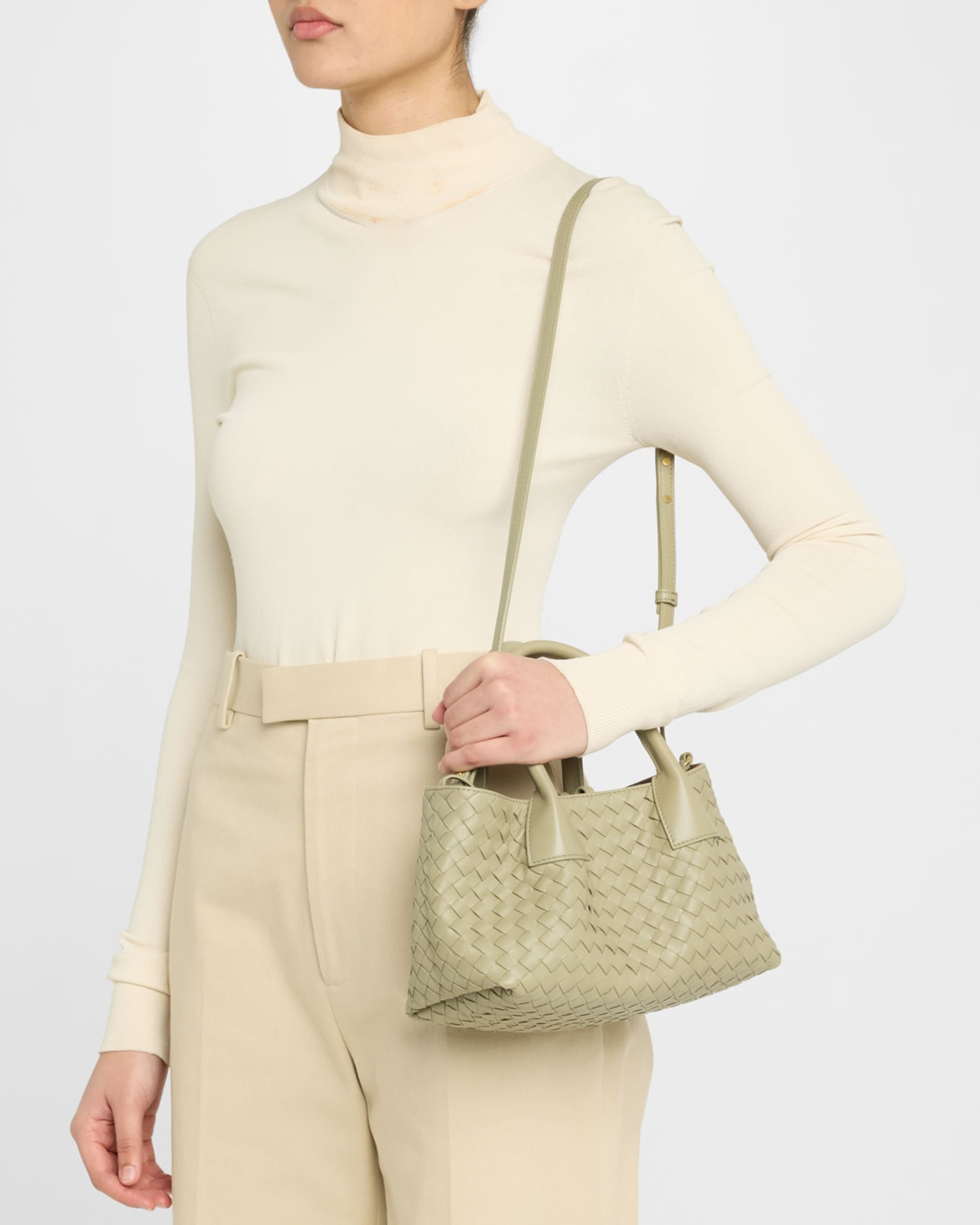 Mini Leather Tote Bag 1