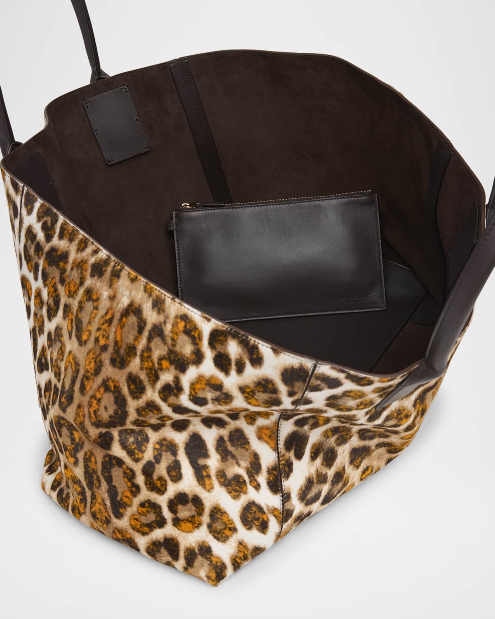Leopard calf hair tote sales