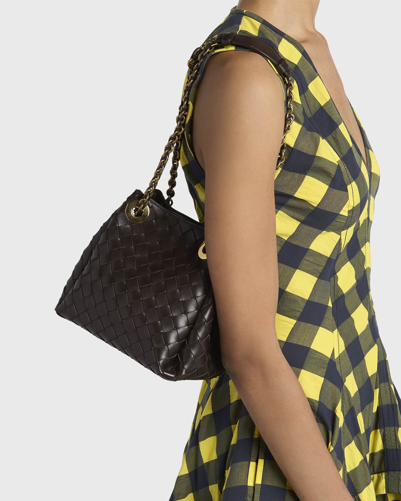Small Parachute Leather Shoulder Bag 1
