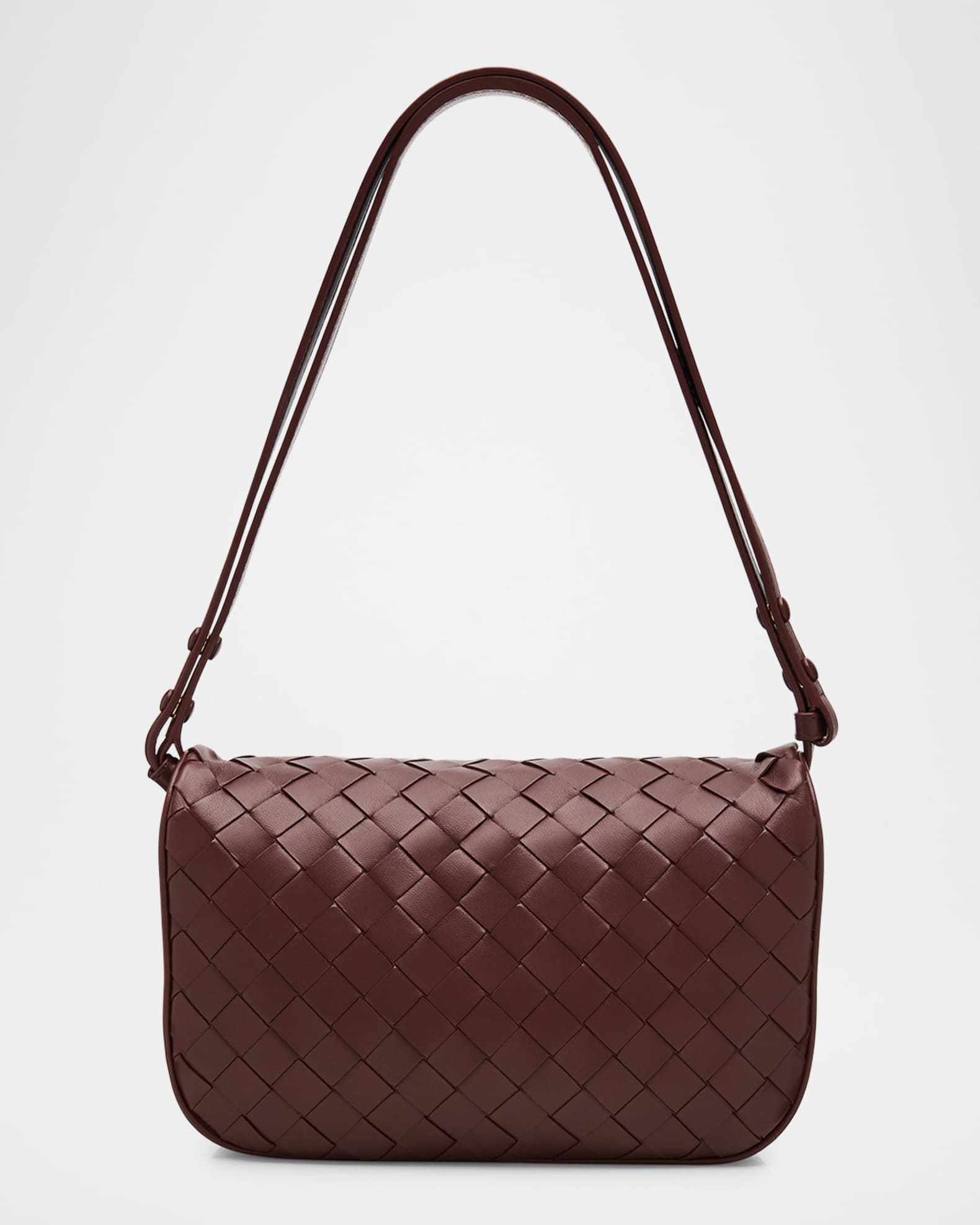 Intrecciato Puff Pouch Bag on Strap 0