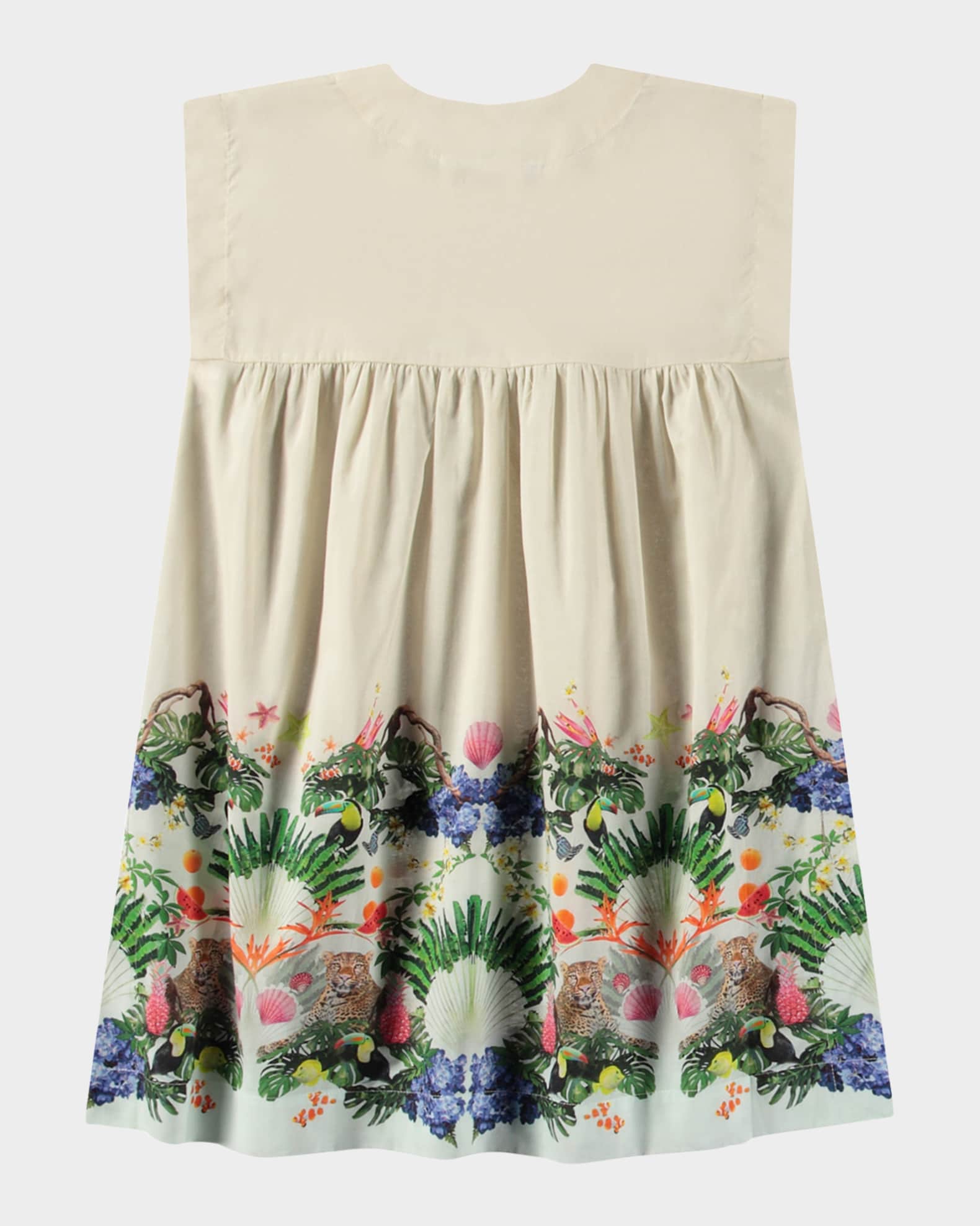 Girl's Cajla Floral-Print Sleeveless Coverup Dress, Size S-L 1