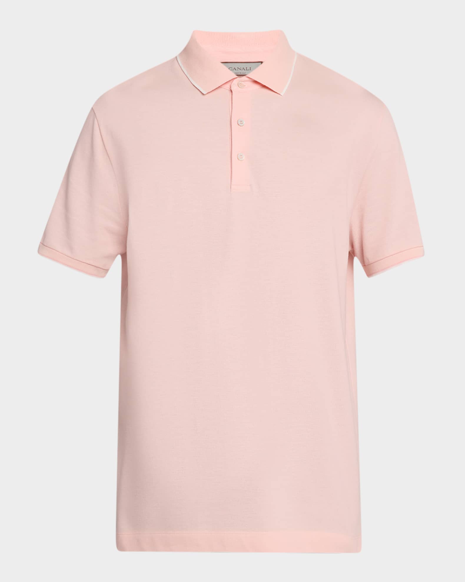 Men's Two-Tone Short-Sleeve Polo Shirt 0
