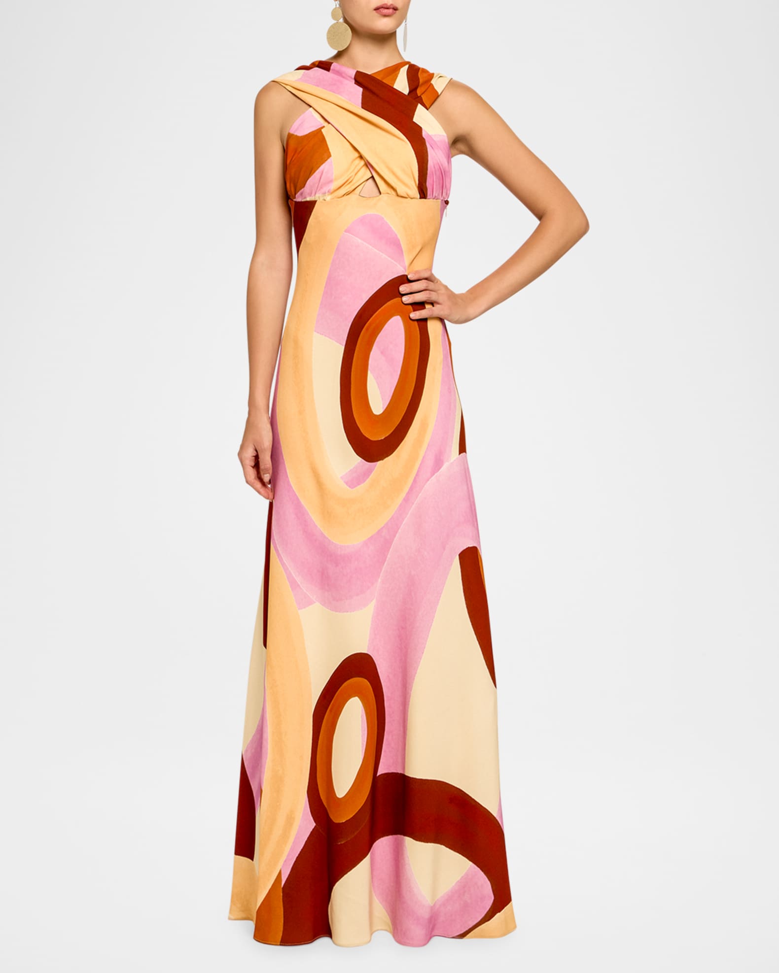 Silk crossover dress outlet