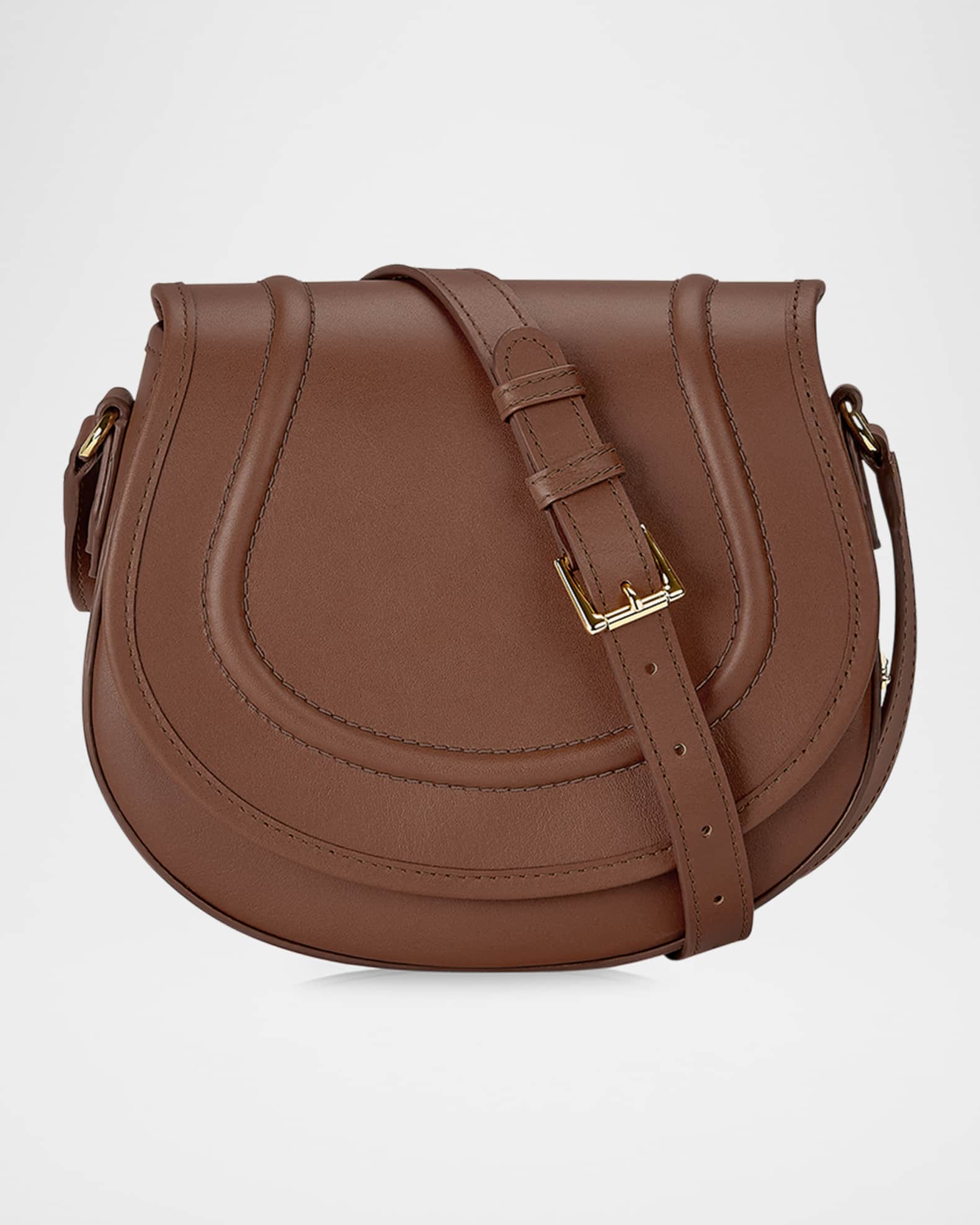 Gigi New York Jenni Saddle Leather Crossbody Bag Neiman Marcus