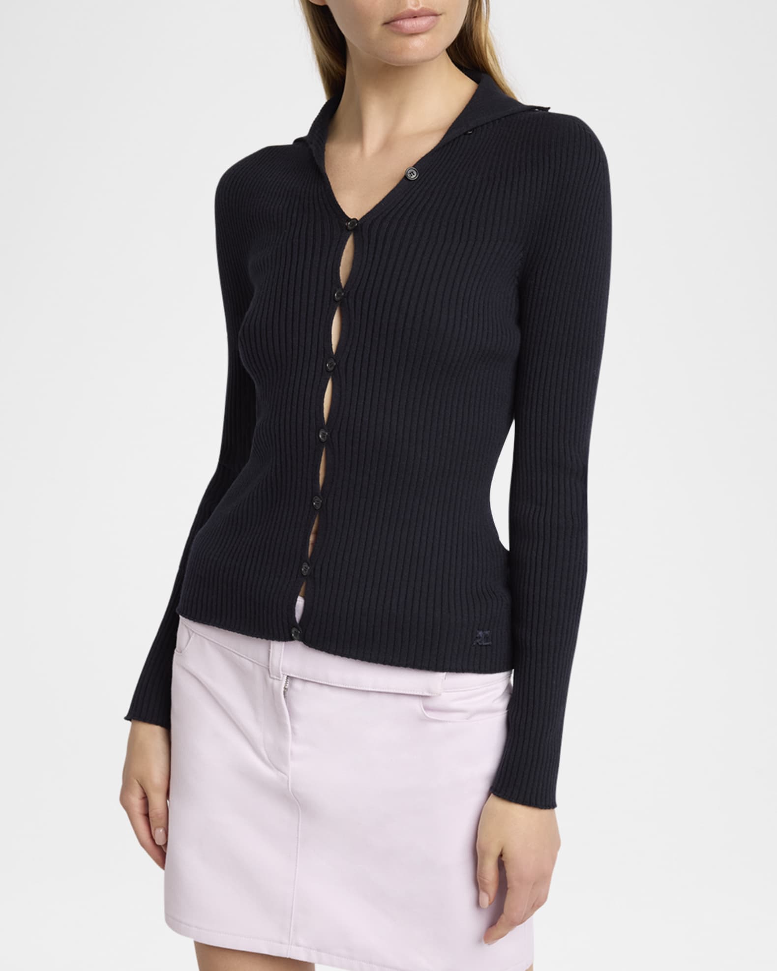 ジャケット COURREGES SOLAR CARDIGAN Courreges Solar Light Rib Cardigan | Neiman Marcus
