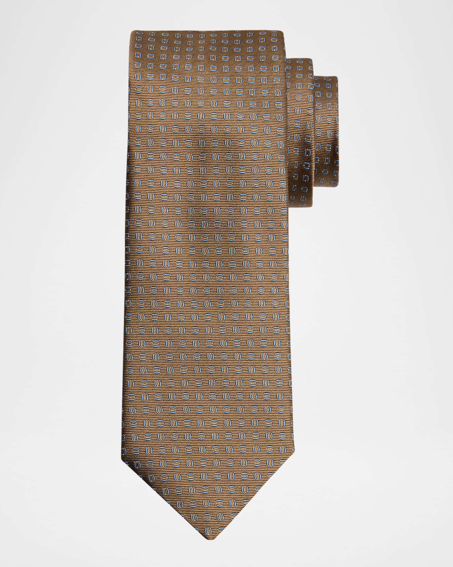 Men's Oval Patterned Tie 0
