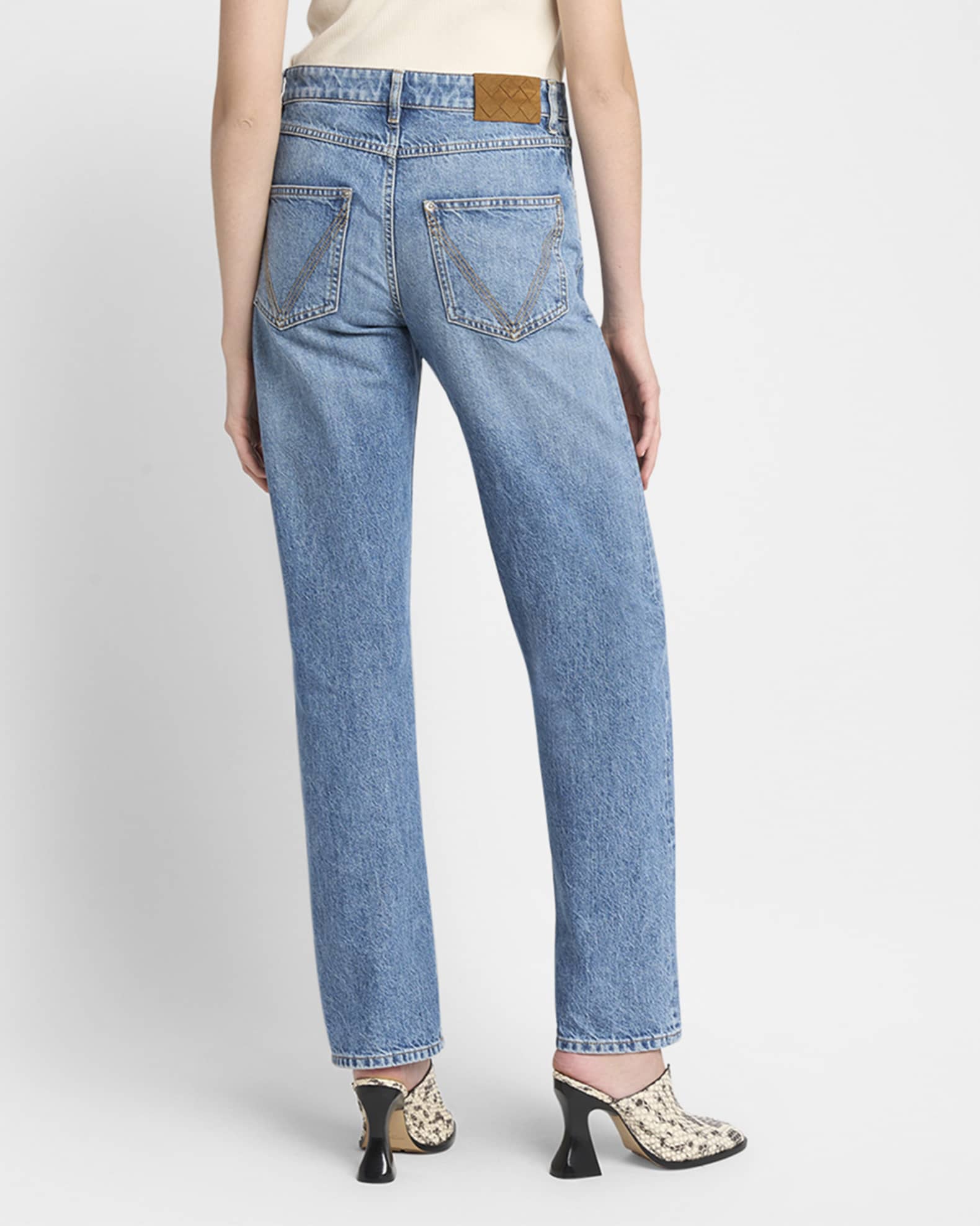 Bottega Veneta Vintage Boyfriend Denim Pants | Neiman Marcus