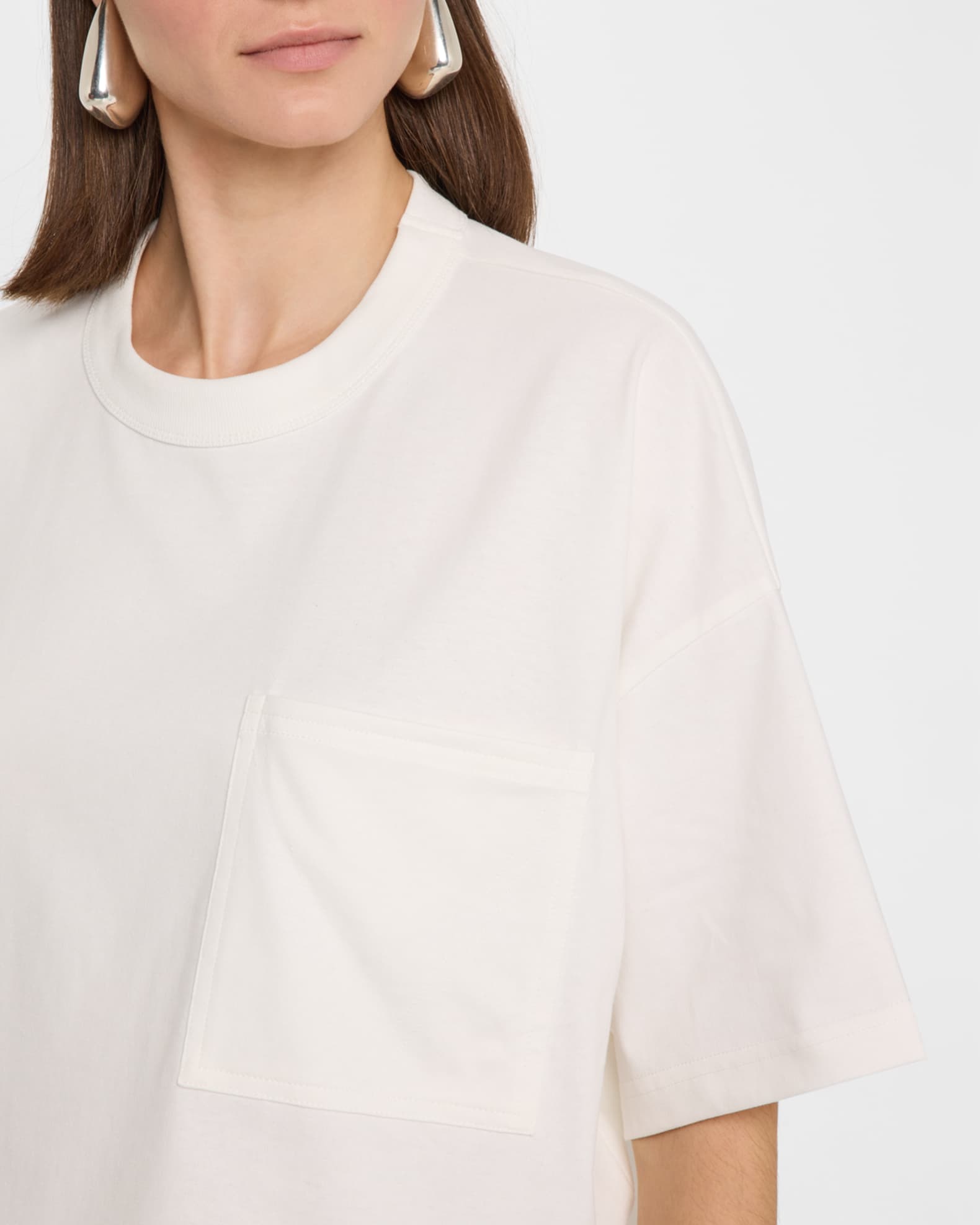 Bottega Veneta Heart Intrecciato Cropped Cotton Jersey T
