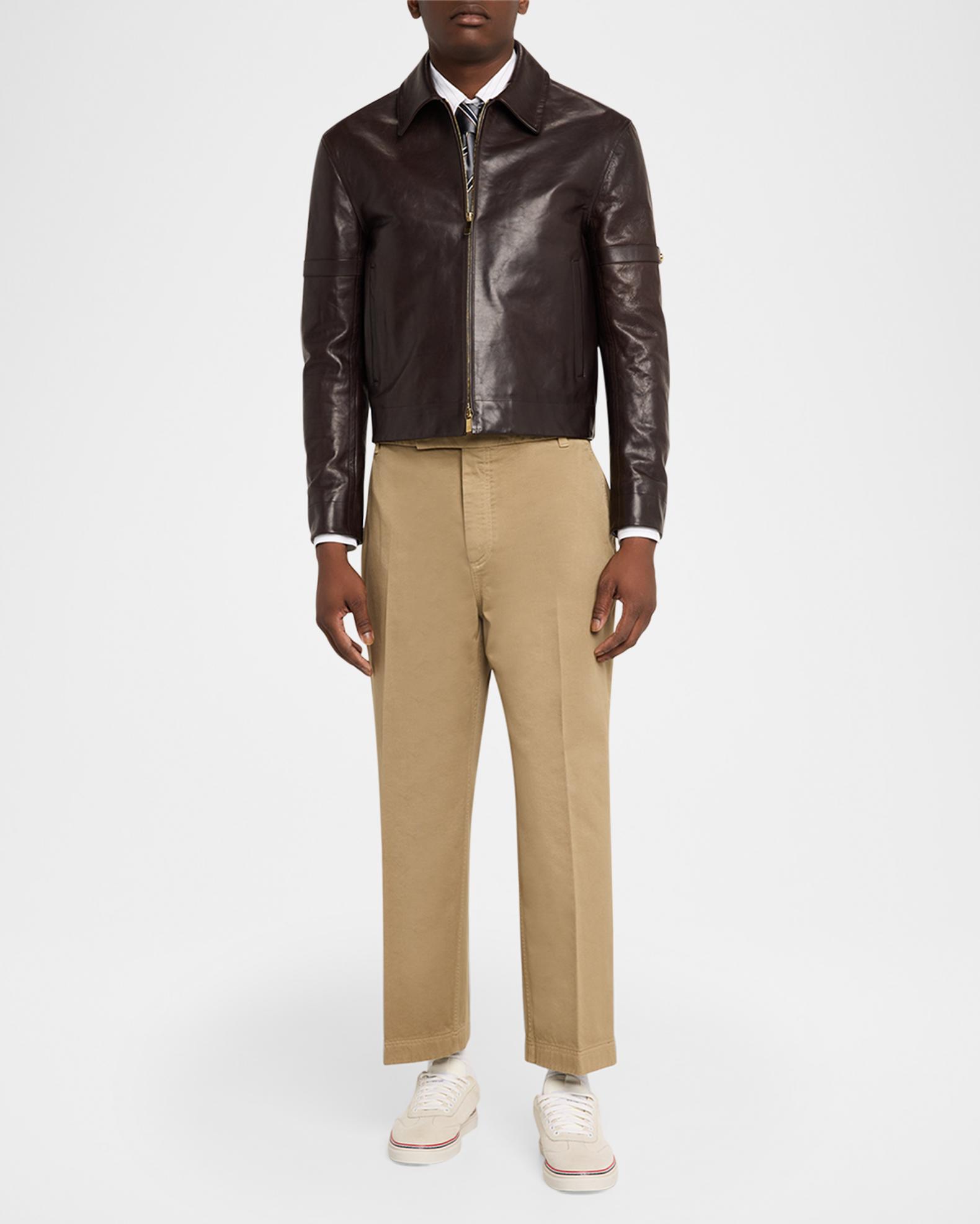 Thom Browne Men's Garment-Dyed Chino Pants | Neiman Marcus