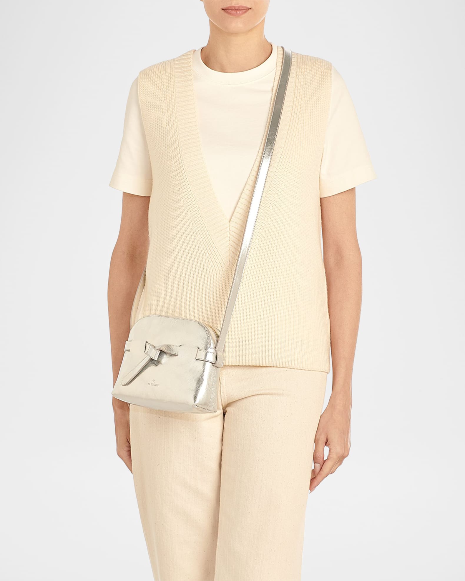 Elisa Zip Leather Crossbody Bag 1