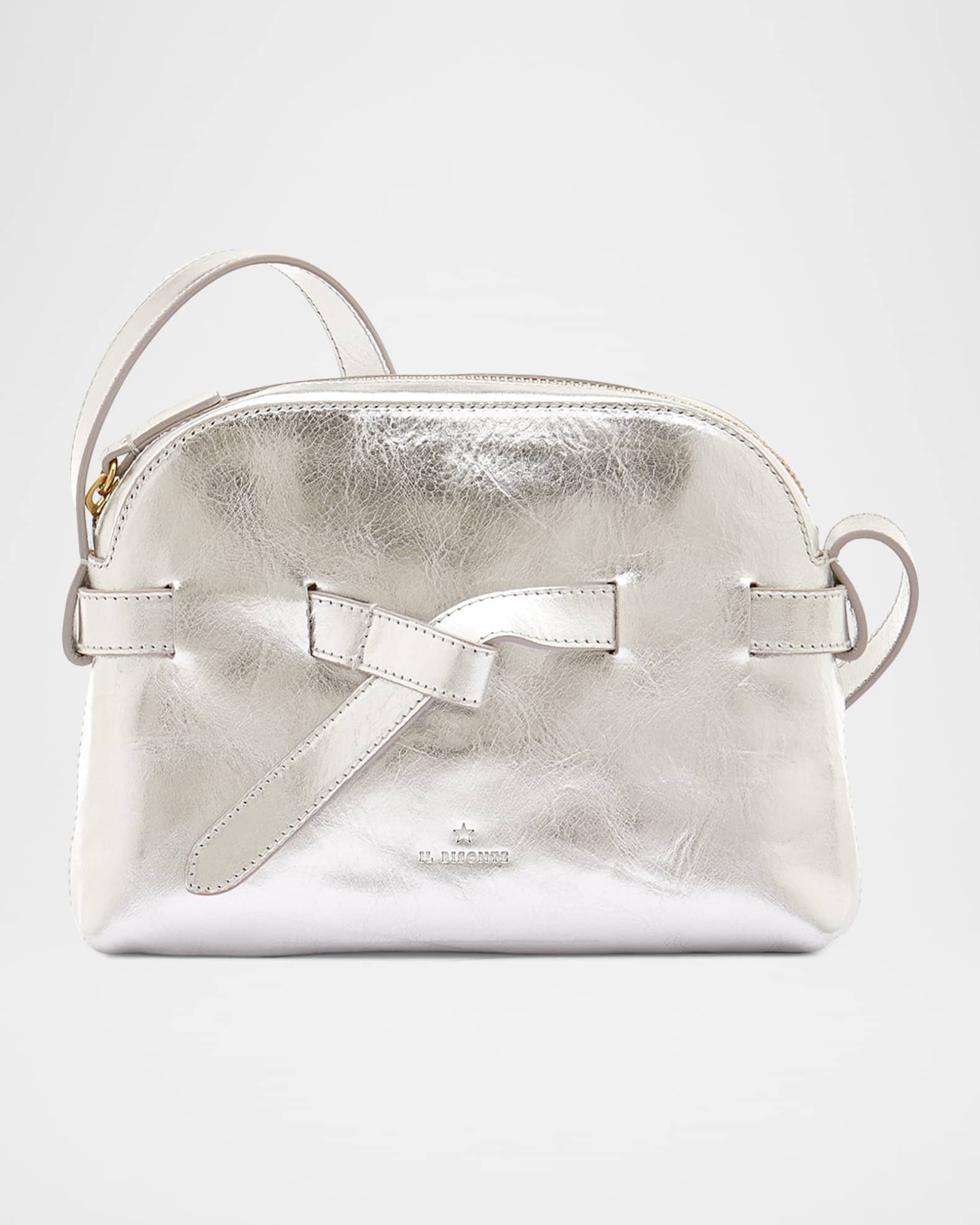 Elisa Zip Leather Crossbody Bag 0