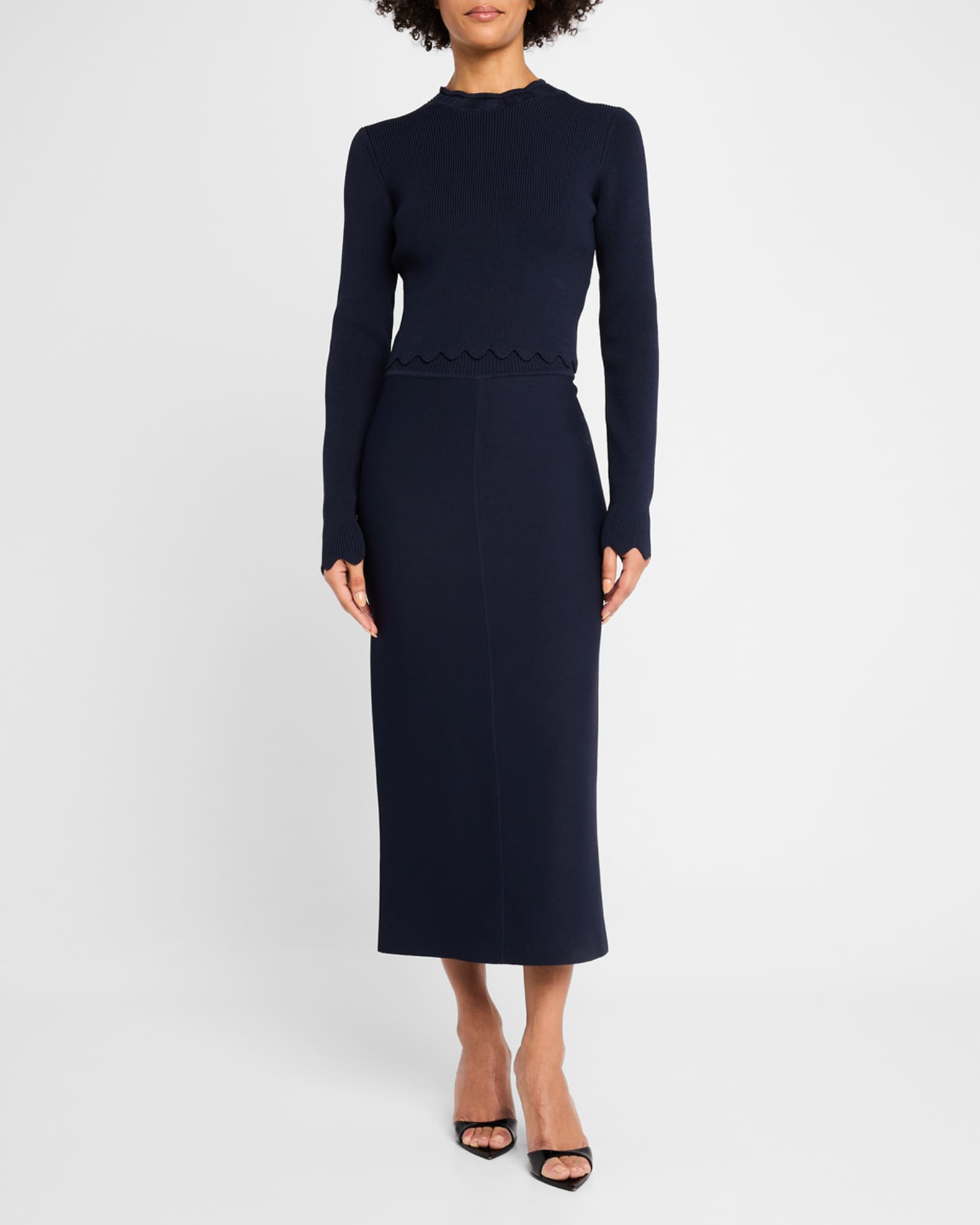 Lennon Crepe Knit Skirt 1