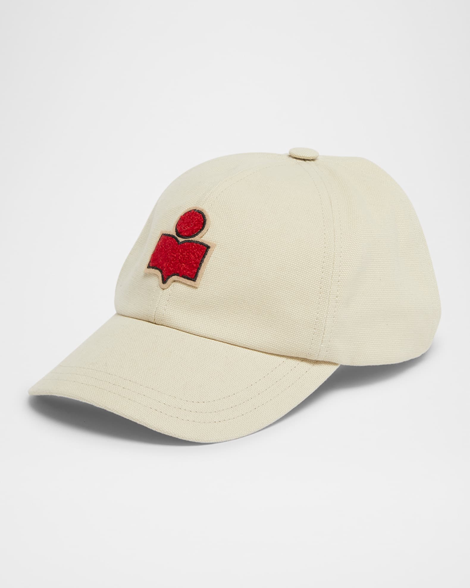 Isabel Marant Tyron Logo Patch Cotton Baseball Cap | Neiman
