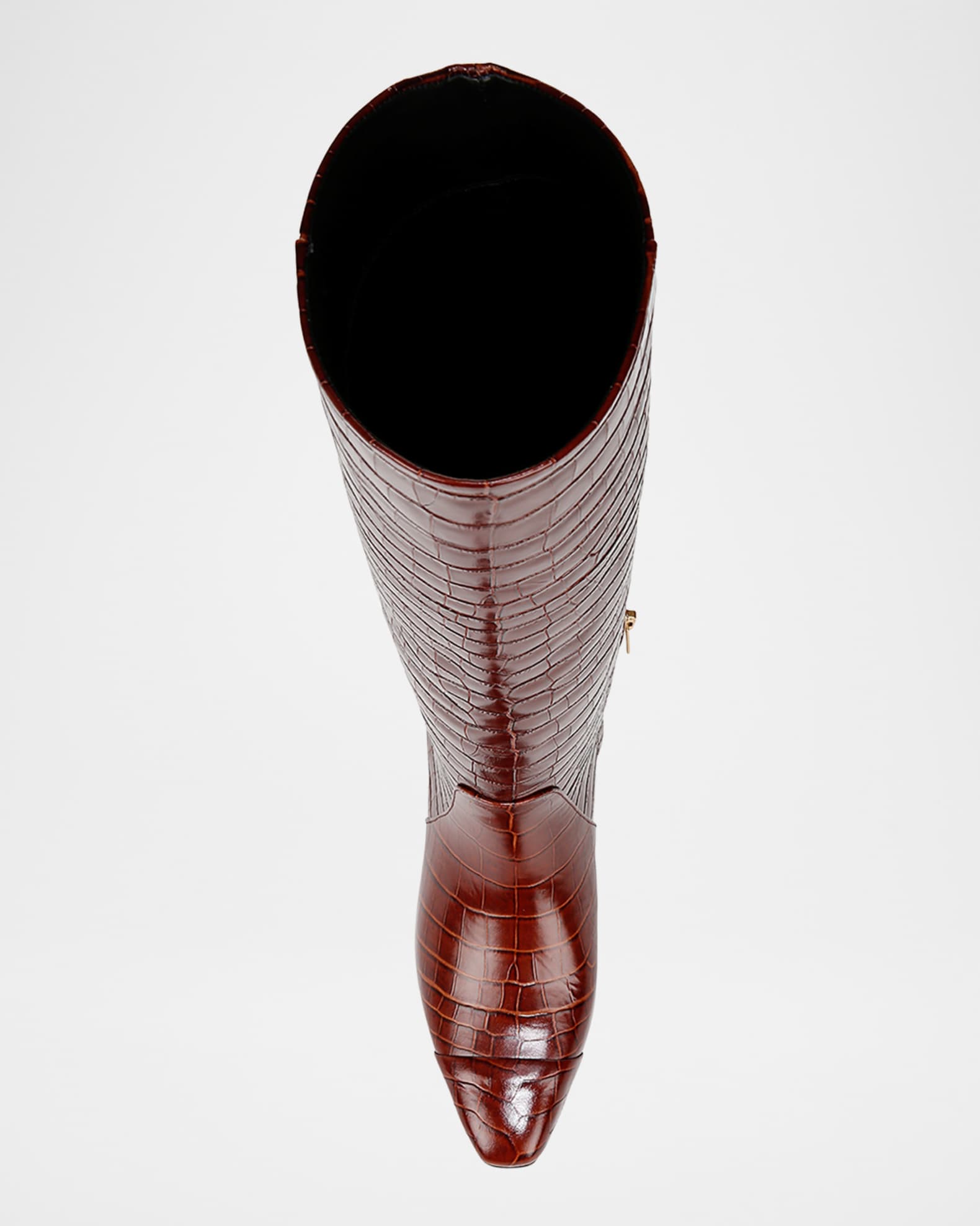 The Milan Croc-Embossed Knee-High Boots