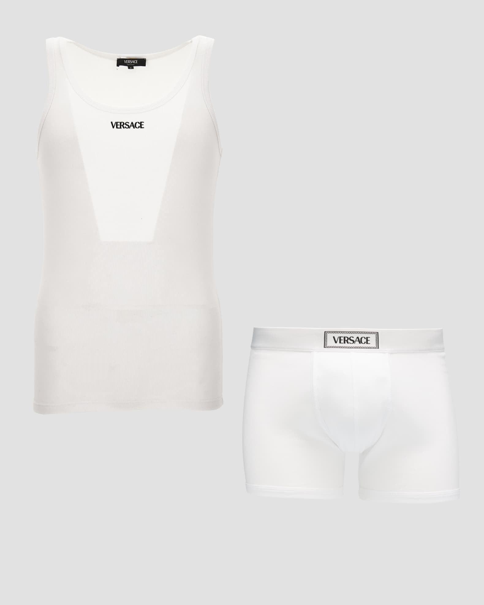 Men's Ribbed Cotton Logo Boxer Briefs 1