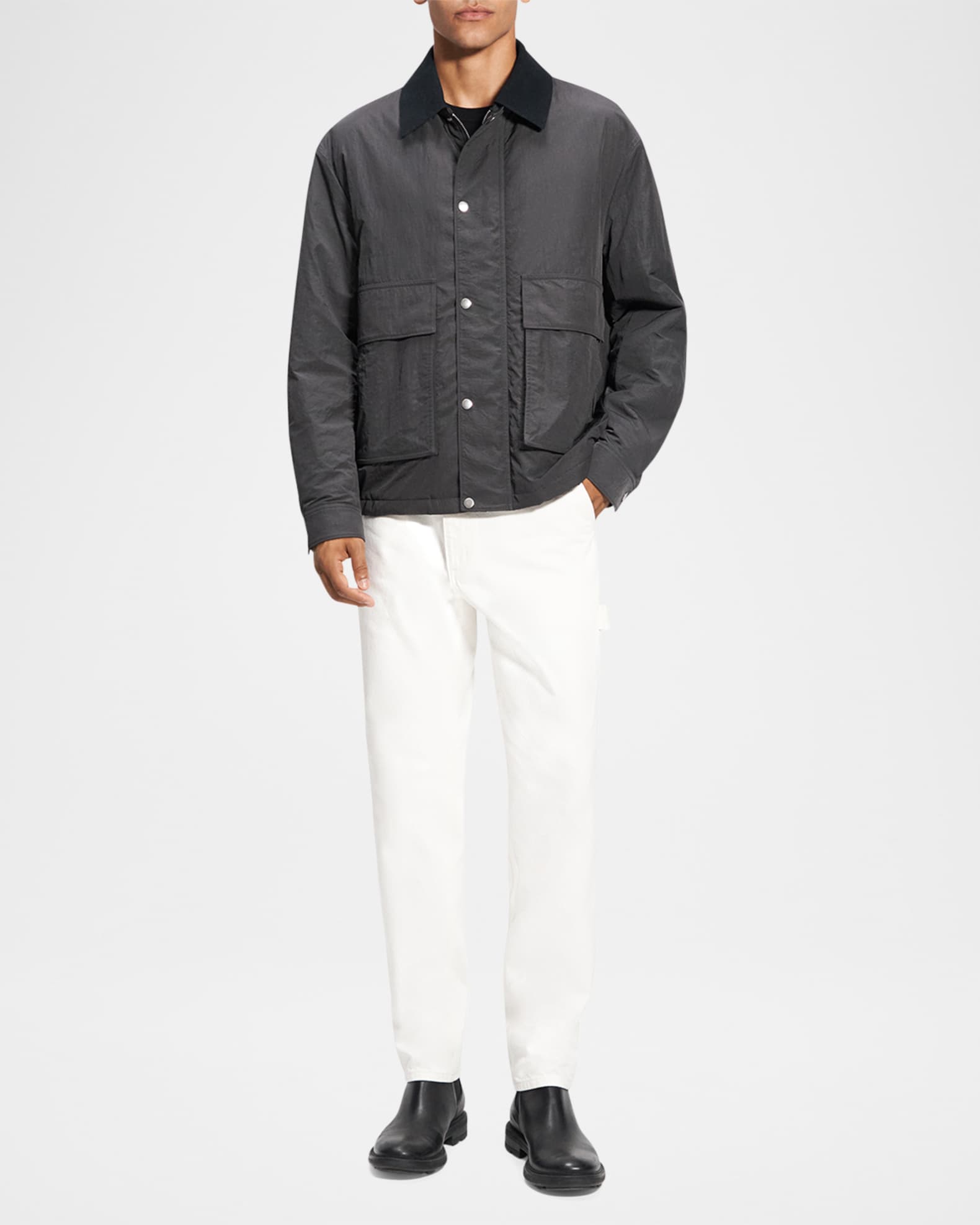 Men's Tumbled Nylon Utility Blouson Jacket 1