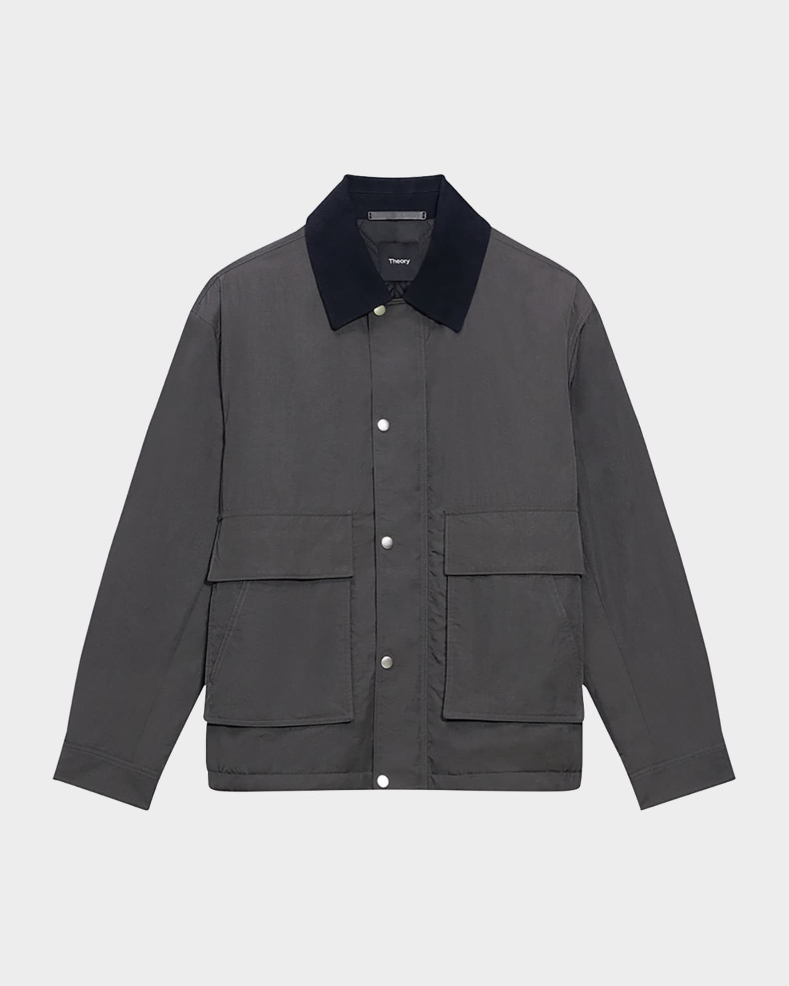 Theory Men s Tumbled Nylon Utility Blouson Jacket Neiman Marcus