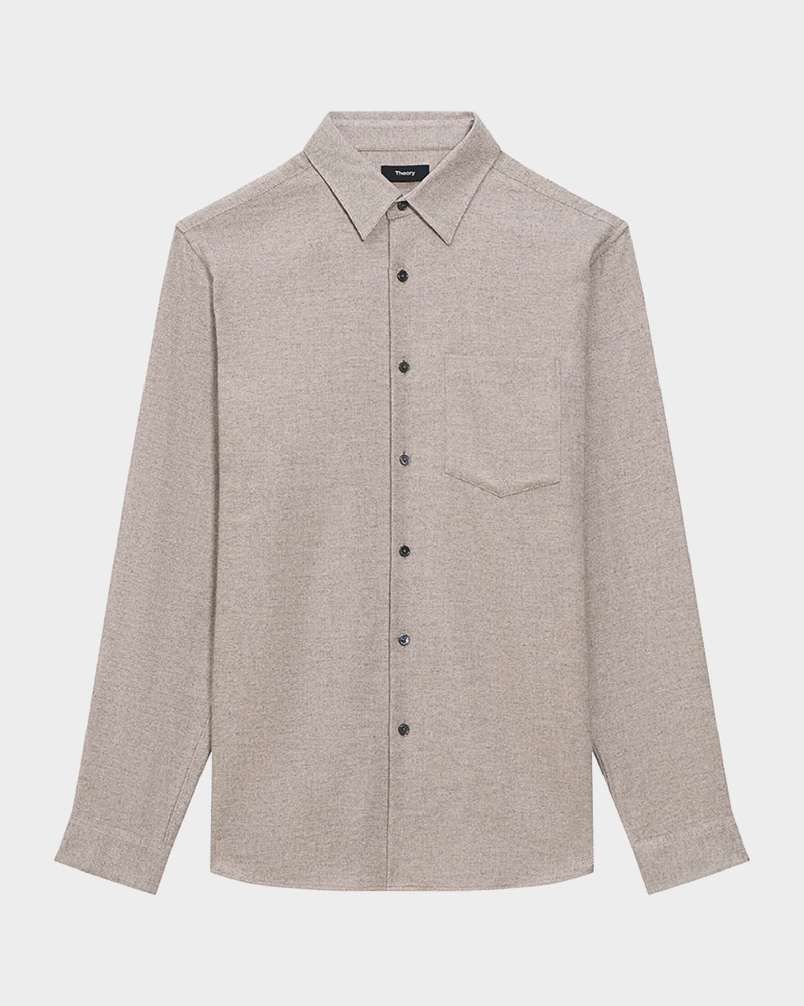 Men's Irving Twill Pocket Casual Button-Down Shirt 0