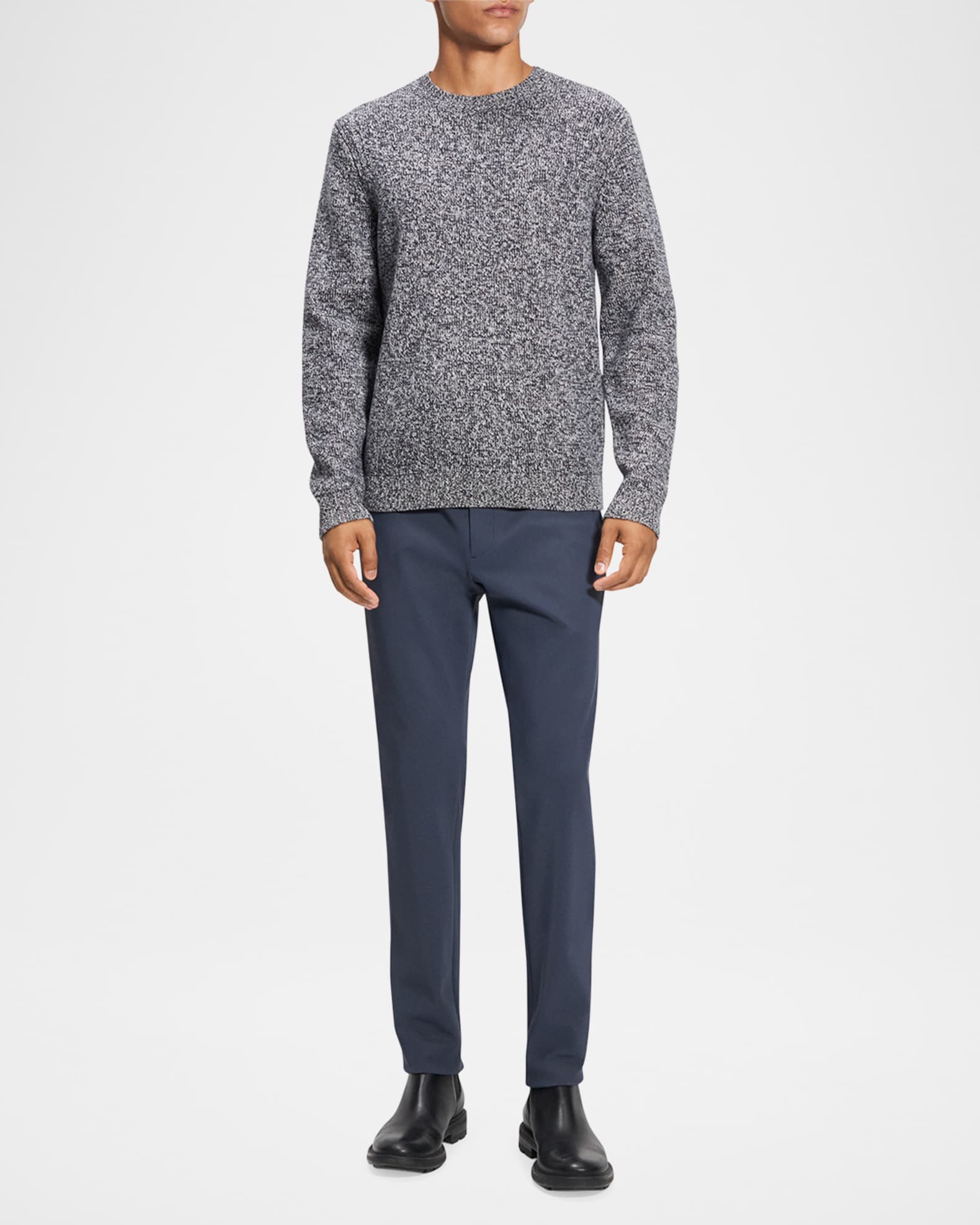Men's Hilles Wool-Cashmere Sweater 1