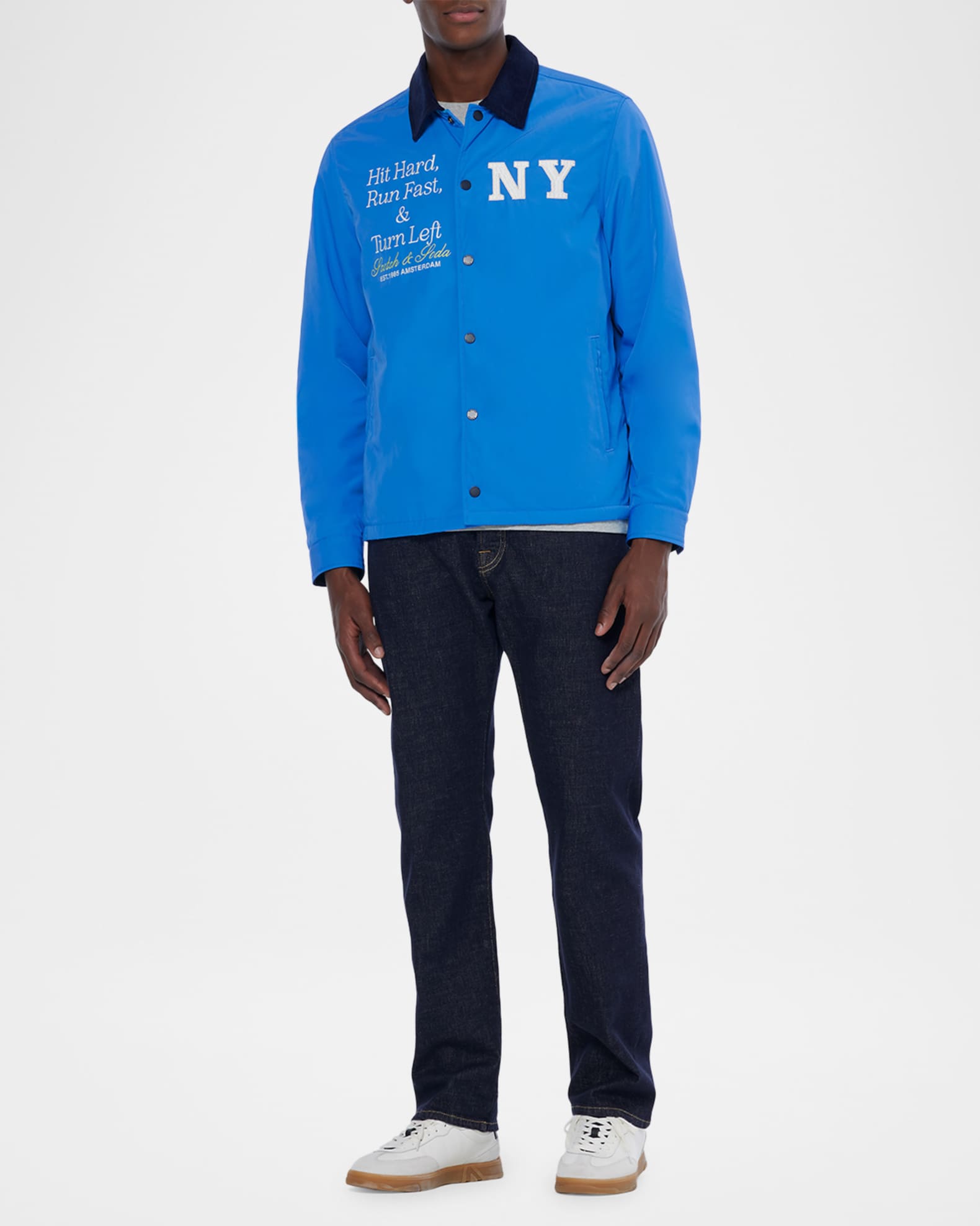 Men's Embroidered Blouson Jacket 1