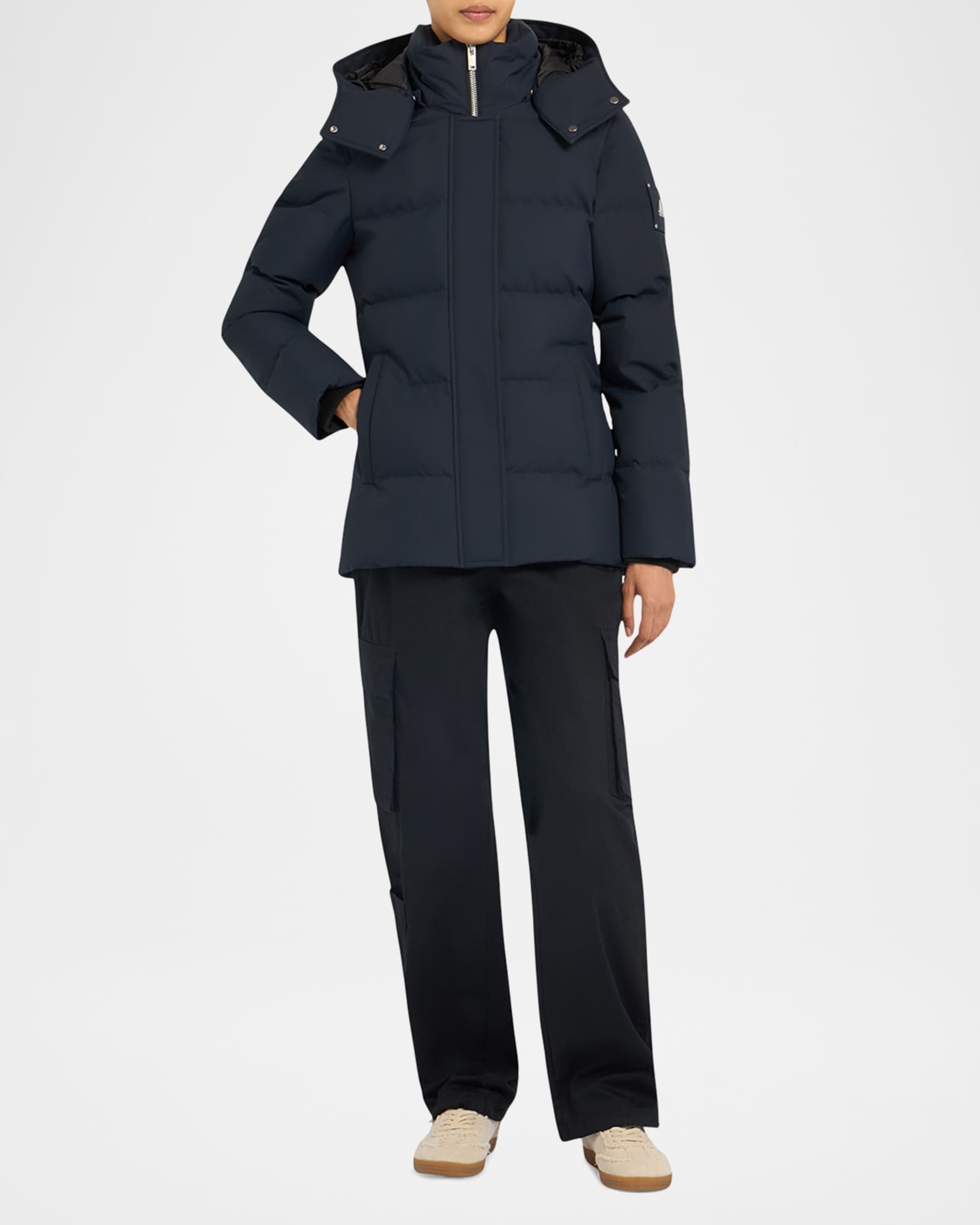 Cloud 3Q Down Puffer Jacket with Removable Hood 1
