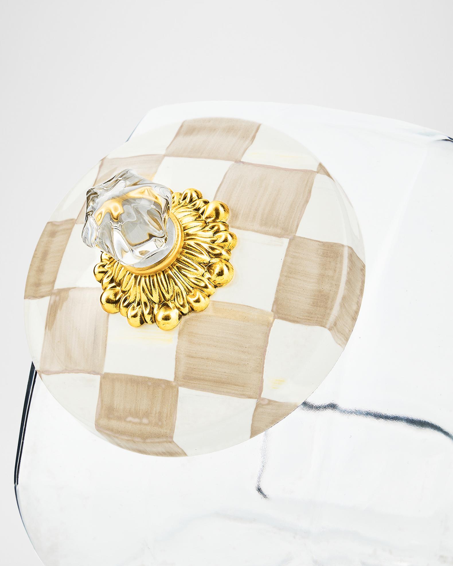 Mocha Check Sweets Jar Collection | Neiman Marcus