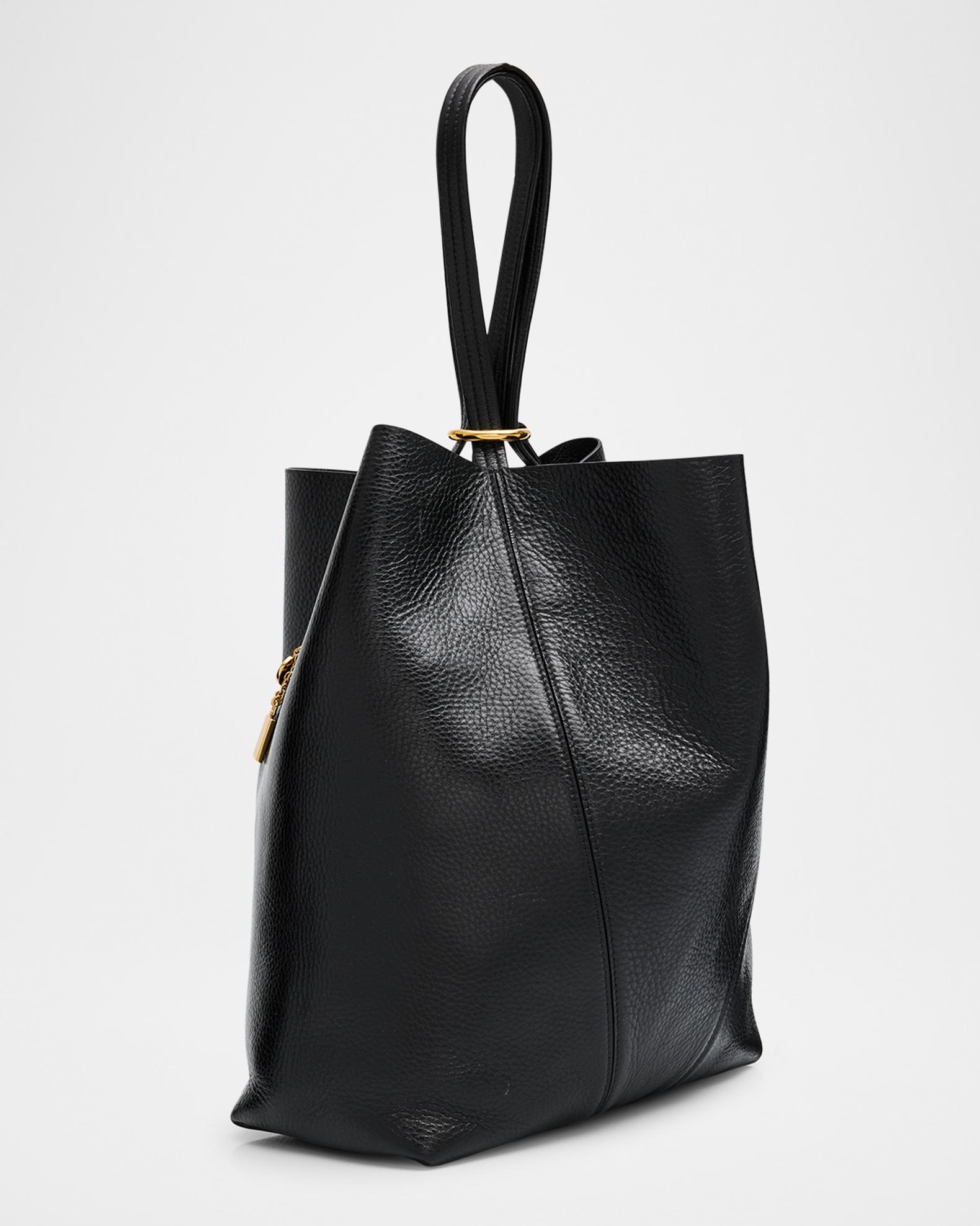 くろんぼ出品です Spin North-South Tote Bag in Leather | Neiman Marcus