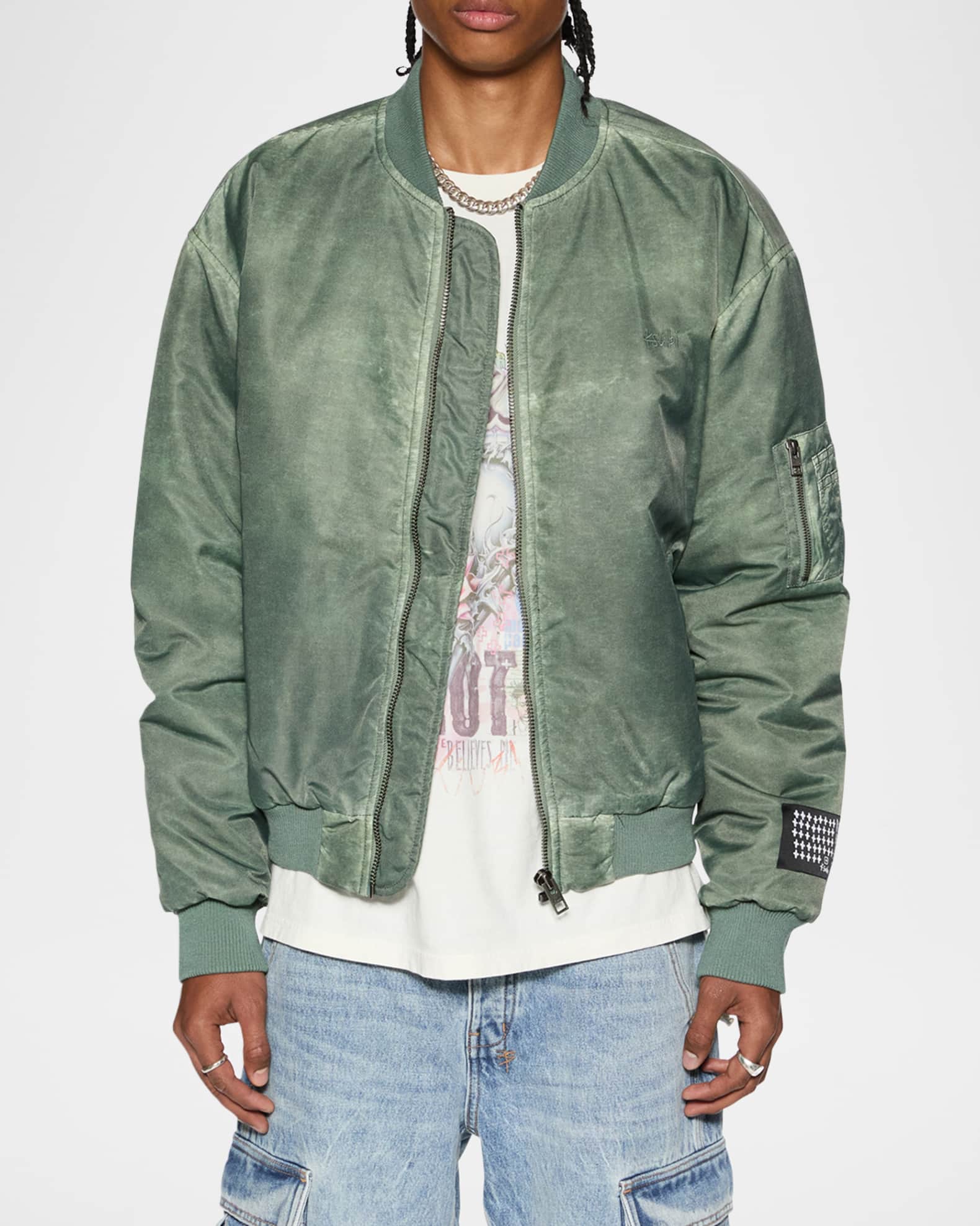 感謝の声続々！ Men's Ksubi Royalty Neiman | Jacket Bomber Full-Zip Overdyed ジャケット・アウター