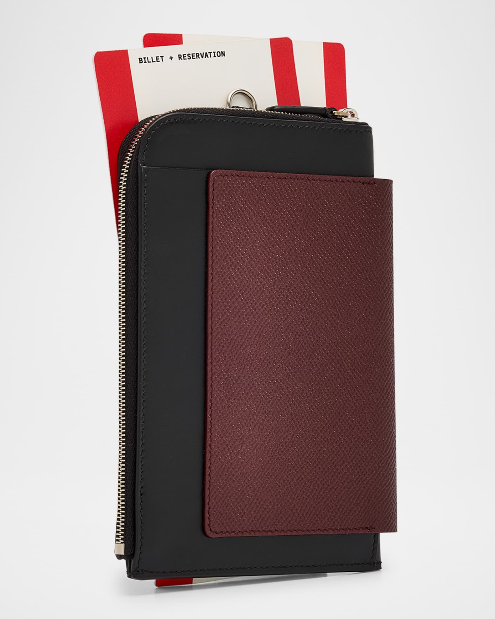 Balenciaga Men's Calfskin Passport Phone Holder | Neiman Marcus