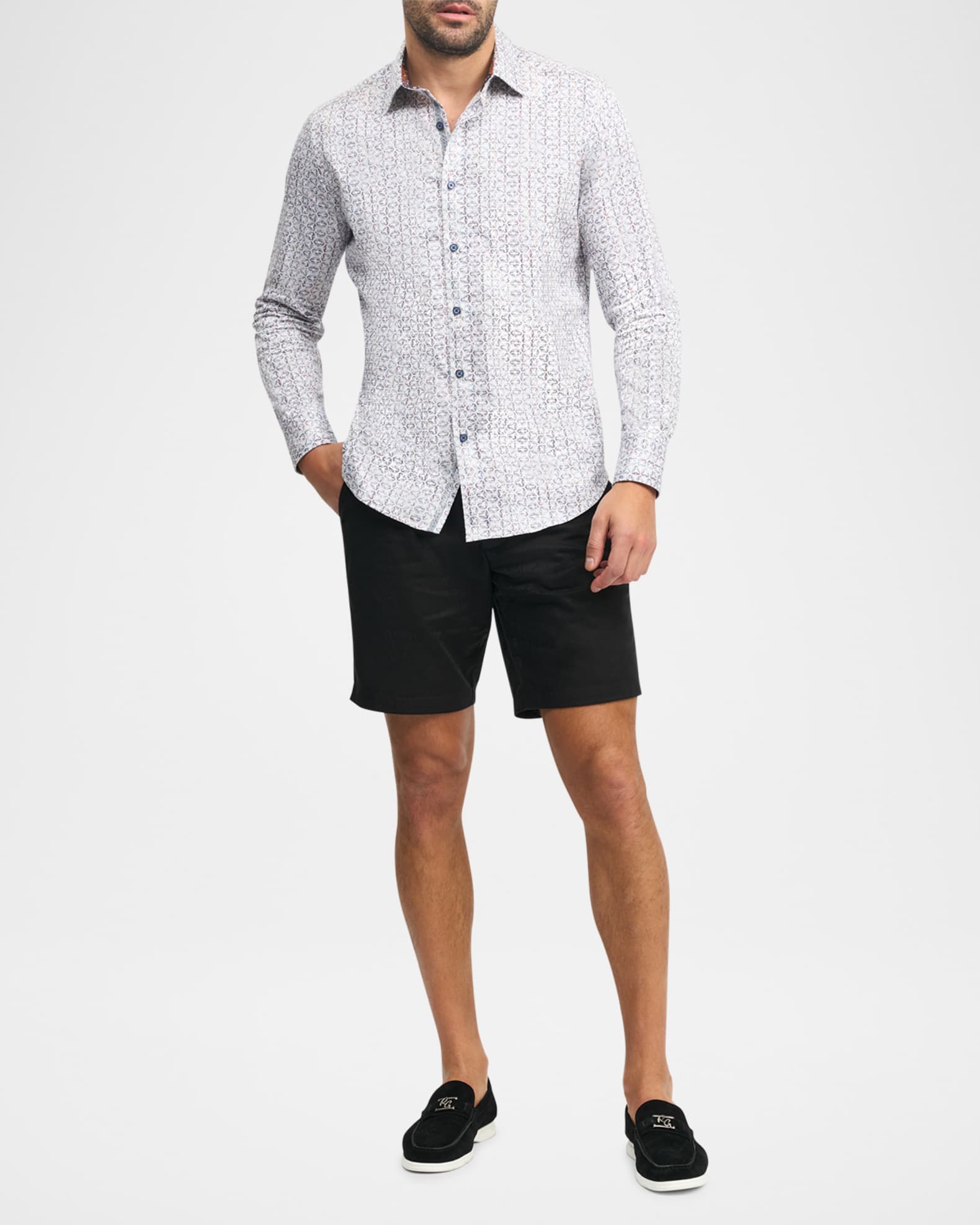 Men's Nelson Cotton-Stretch Sport Shirt 1